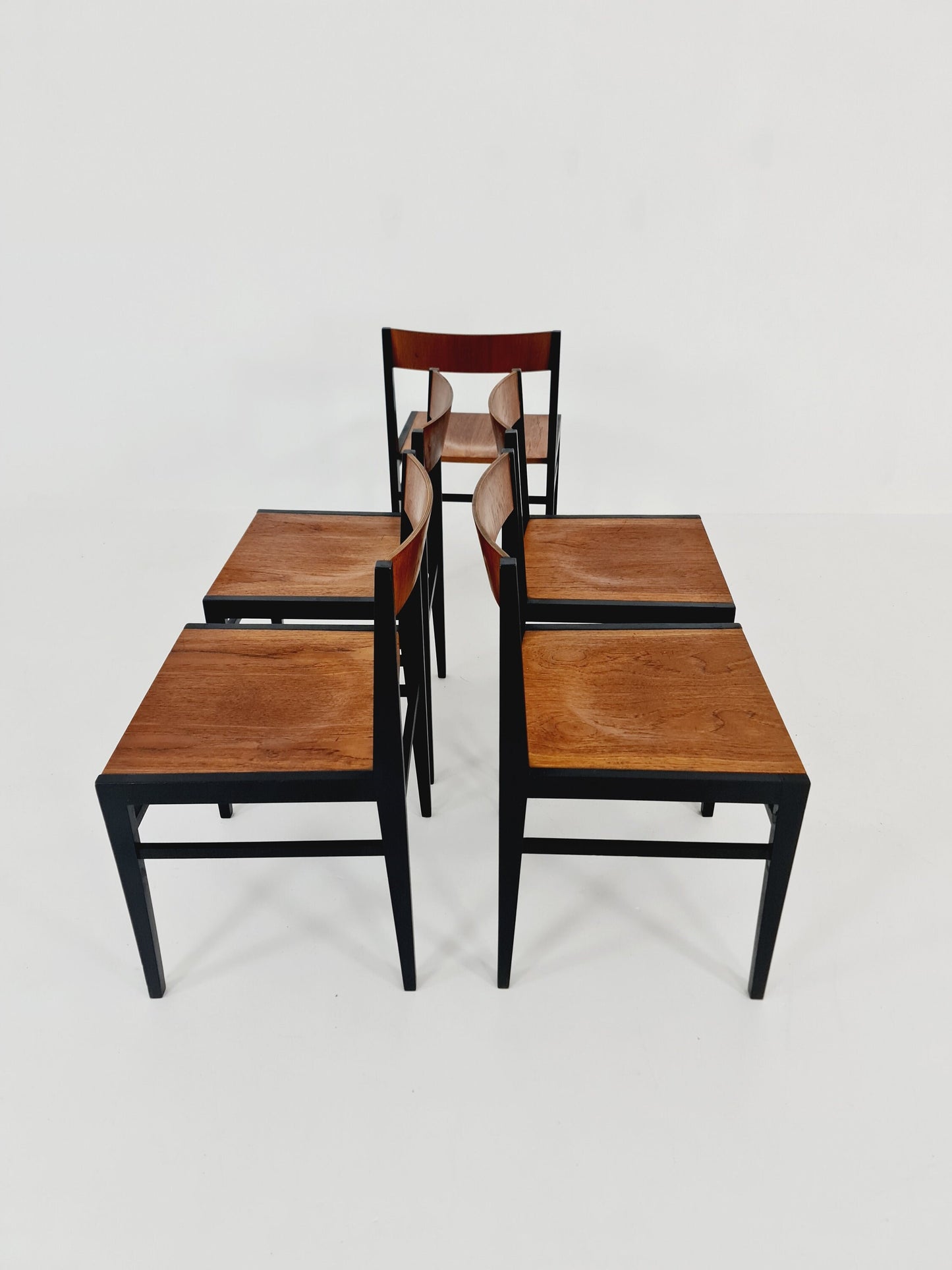 Mid century German teak Dining Chair by Lübke, 1960s, set of 5