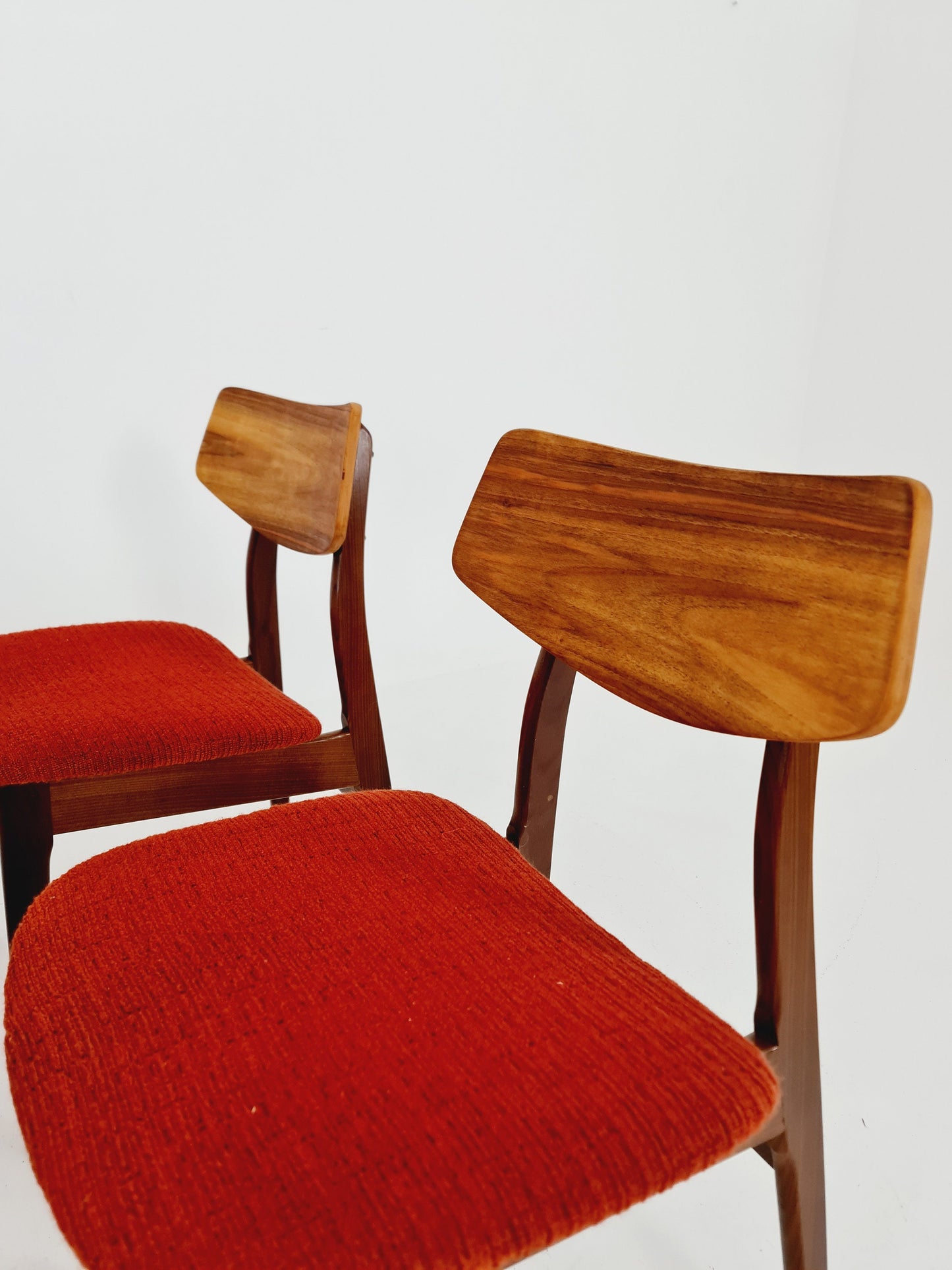 Vintage Danish solid teak dining butterfly Chairs 1960s, Set of 4