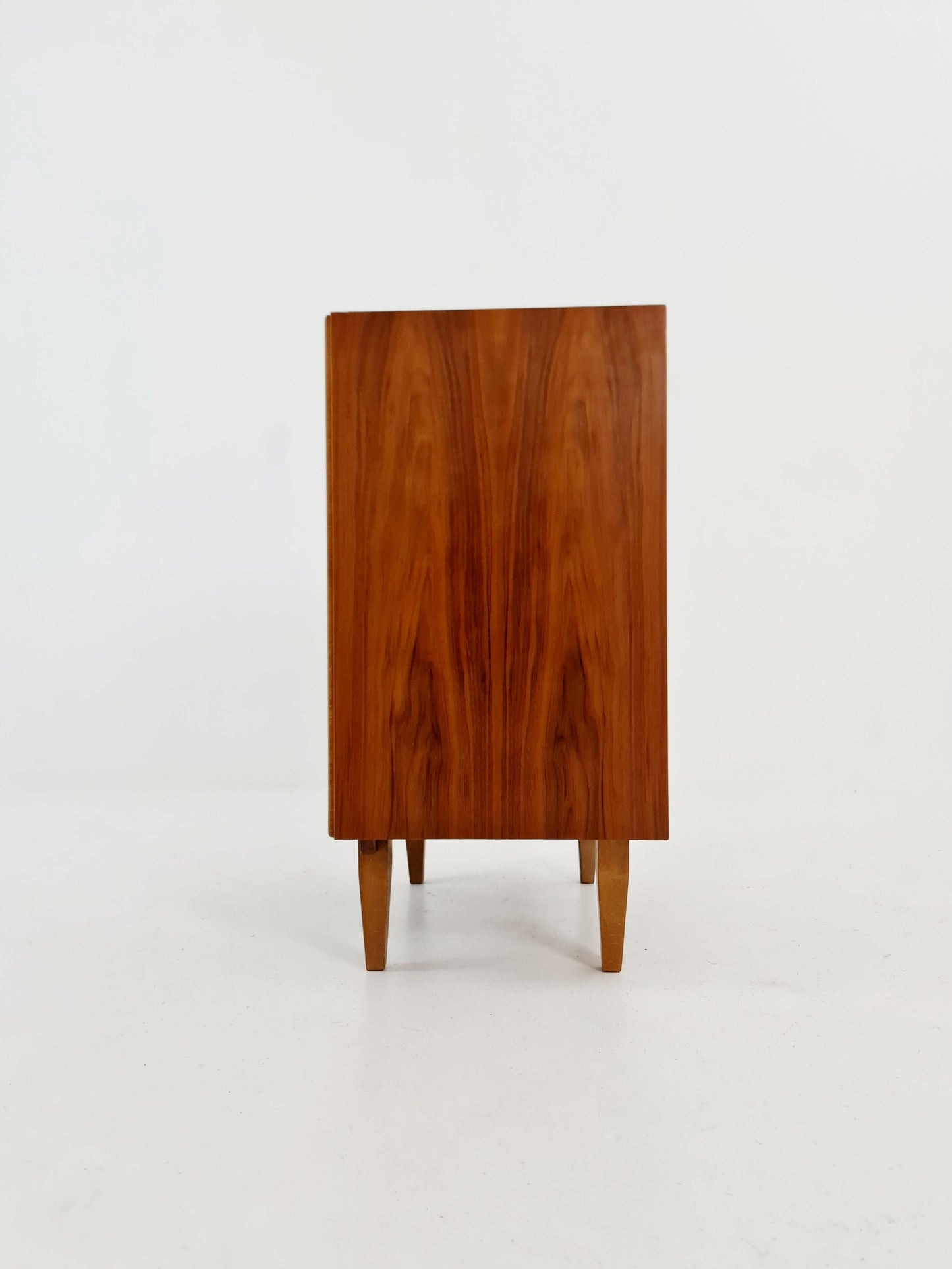 Midcentury German Walnut chest of drawers / 4 drawers cabinet by Greive NR 5 , 1960s