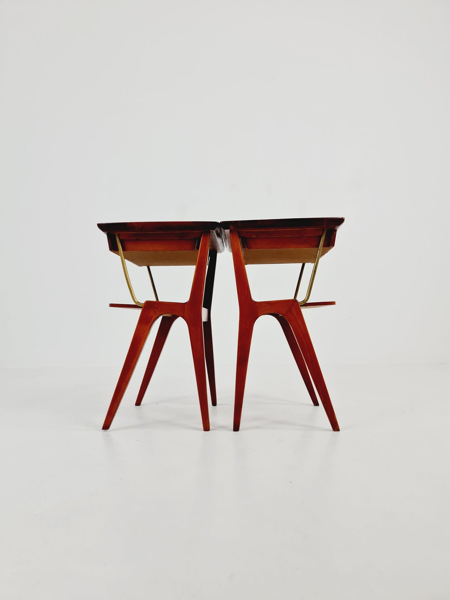Pair of Midcentury Danish Mahagoni vintage Side table/ Bedside table/ Night stand, 1950s