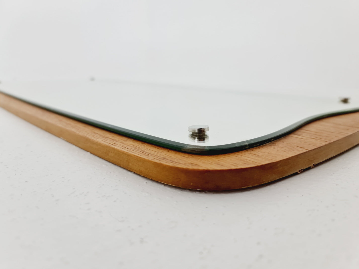 Teak Swidish mid-century Modern wall-mounted mirror By AB Nybrofabriken, 1960s