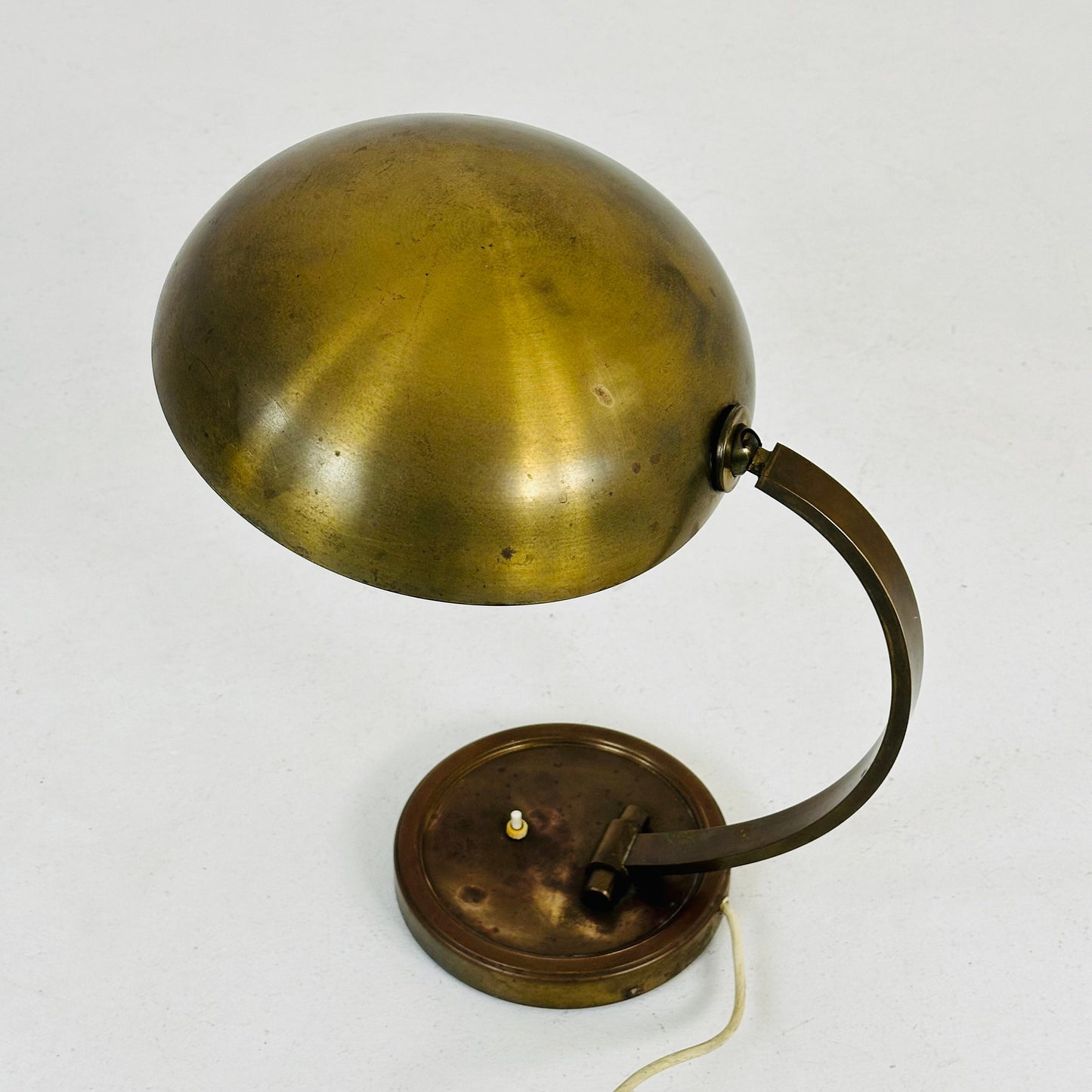 German Art Deco brass lamp by Gecos Gebrüder Cosack 1930s