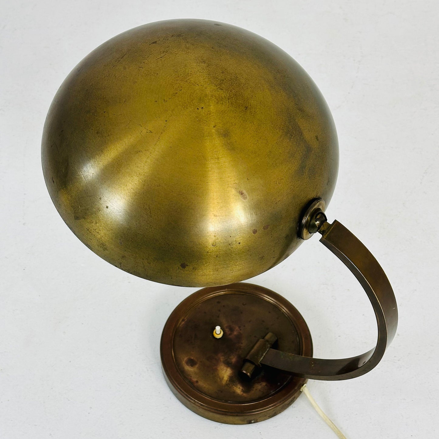 German Art Deco brass lamp by Gecos Gebrüder Cosack 1930s