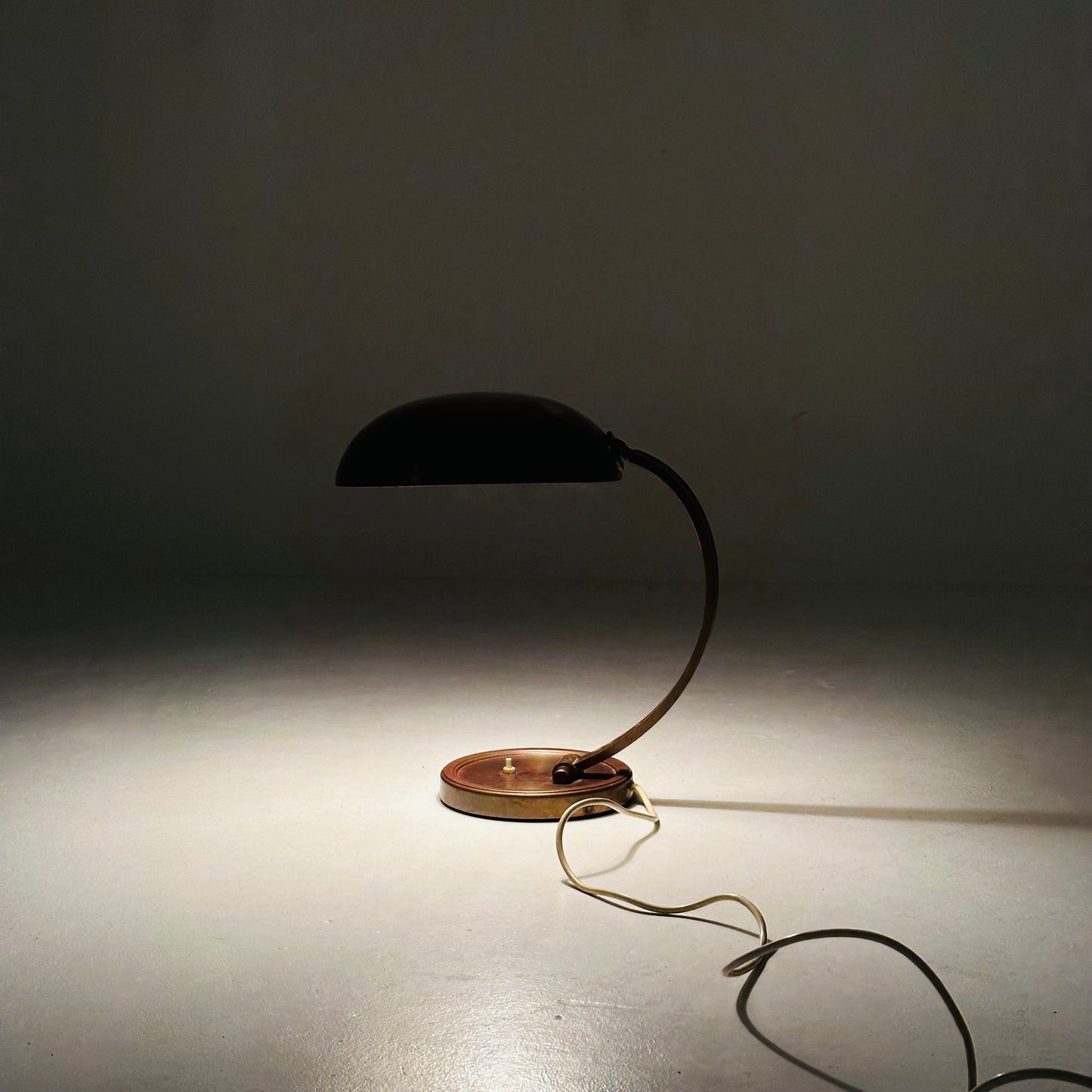 German Art Deco brass lamp by Gecos Gebrüder Cosack 1930s
