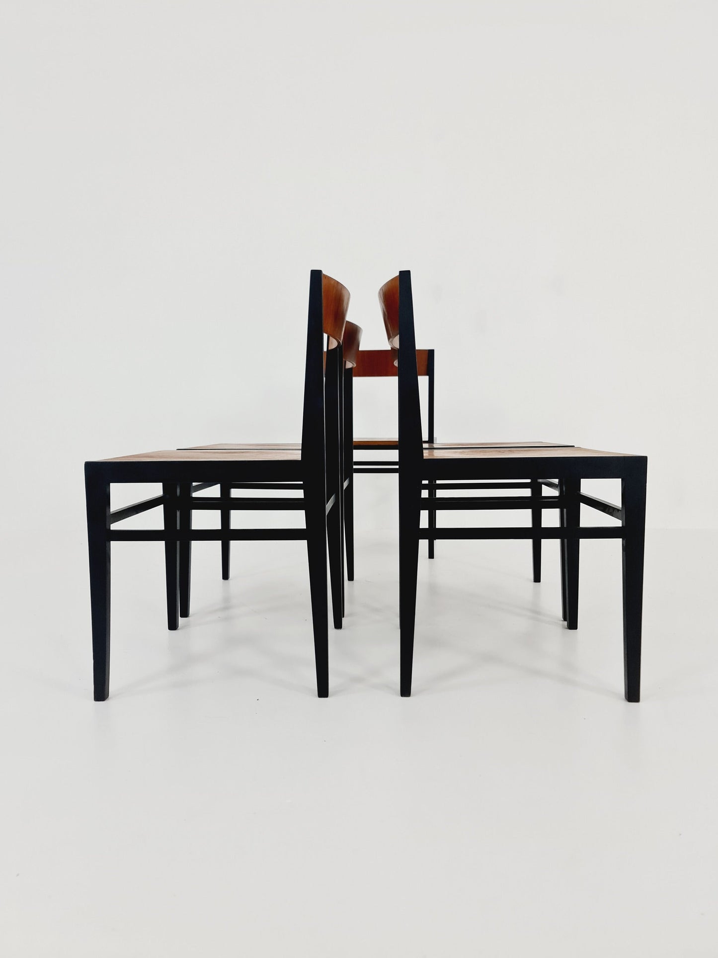 Mid century German teak Dining Chair by Lübke, 1960s, set of 5