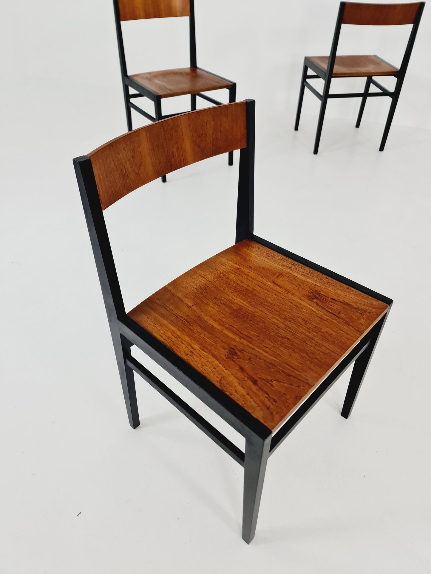 Mid century German teak Dining Chair by Lübke, 1960s, set of 5