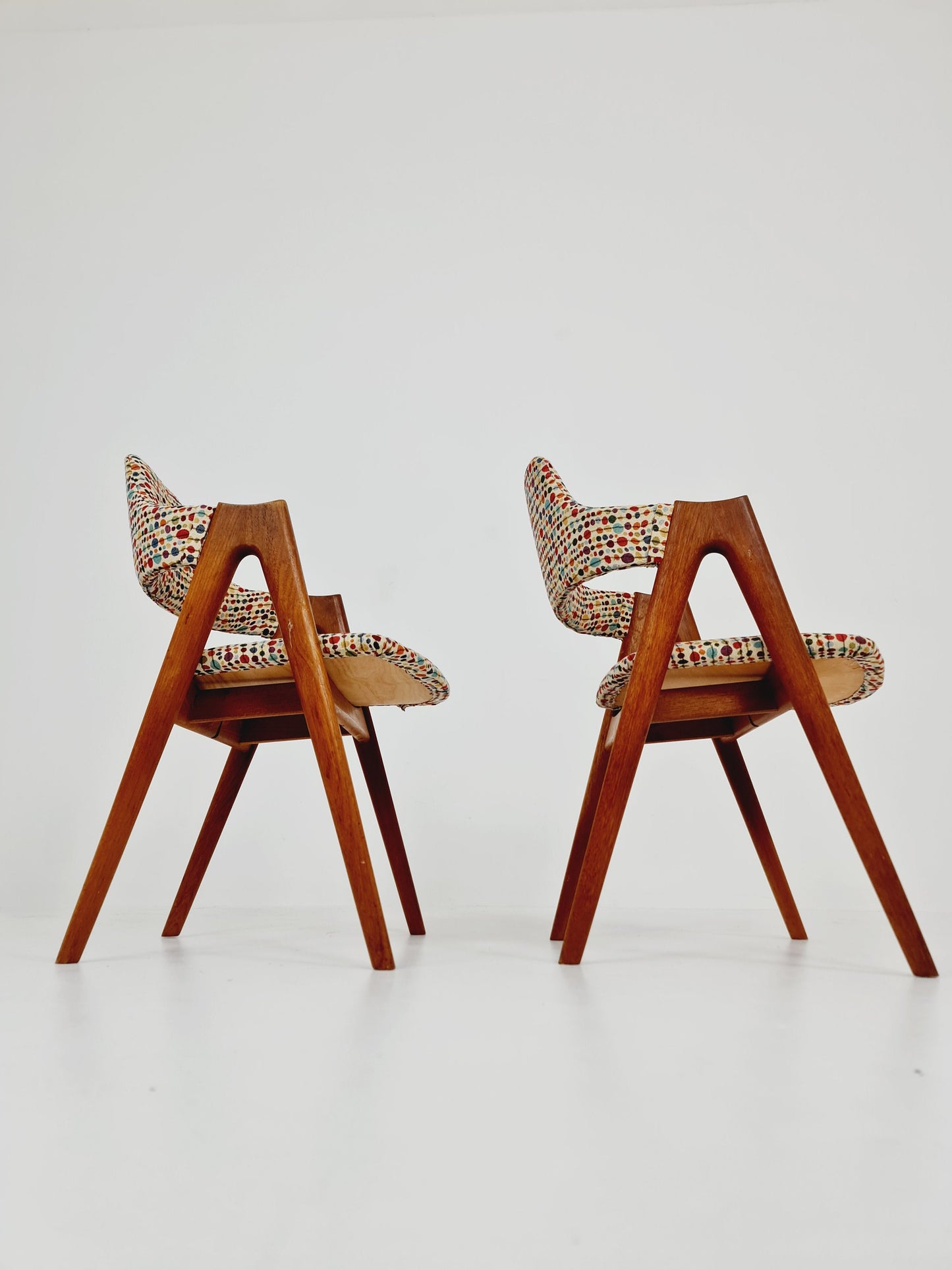 Mid Century Danish dining chairs by Kai Kristiansen for Schou Andersen Model 170 - 1960s, set of 2