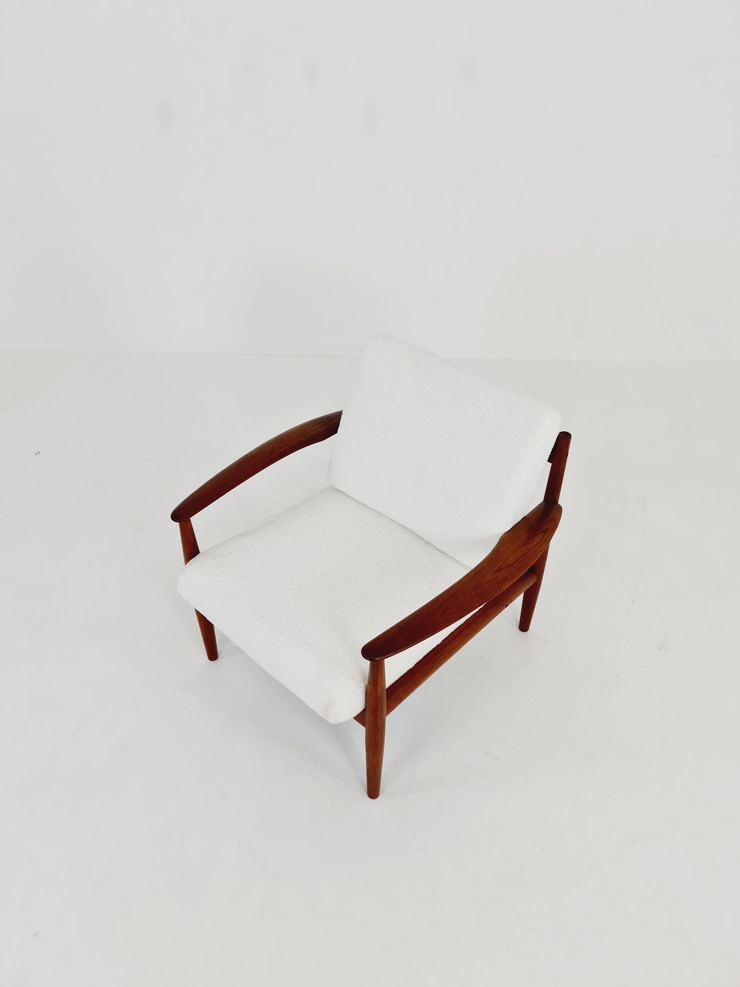 Mid-century Rare Danish teak lounge chair/ Easy chair by Grete Jalk For France &Son , 1960s