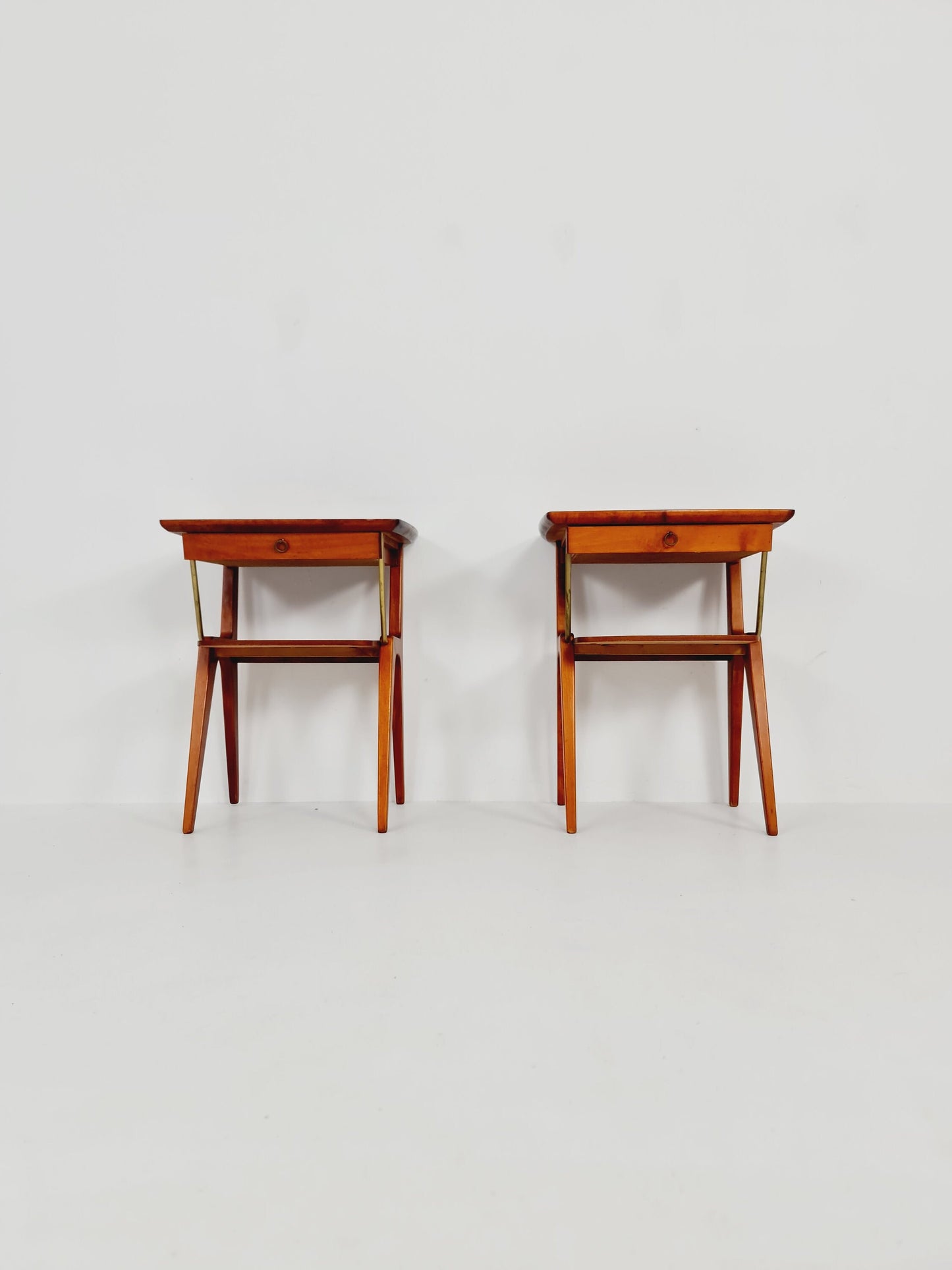 Pair of Midcentury Danish Mahagoni vintage Side table/ Bedside table/ Night stand, 1950s