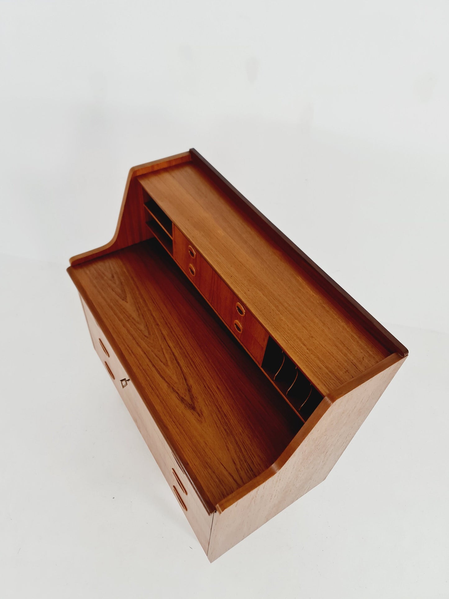 Midcentury vintage desk Swedish secretary By Bröderna Gustafsson, 1960s
