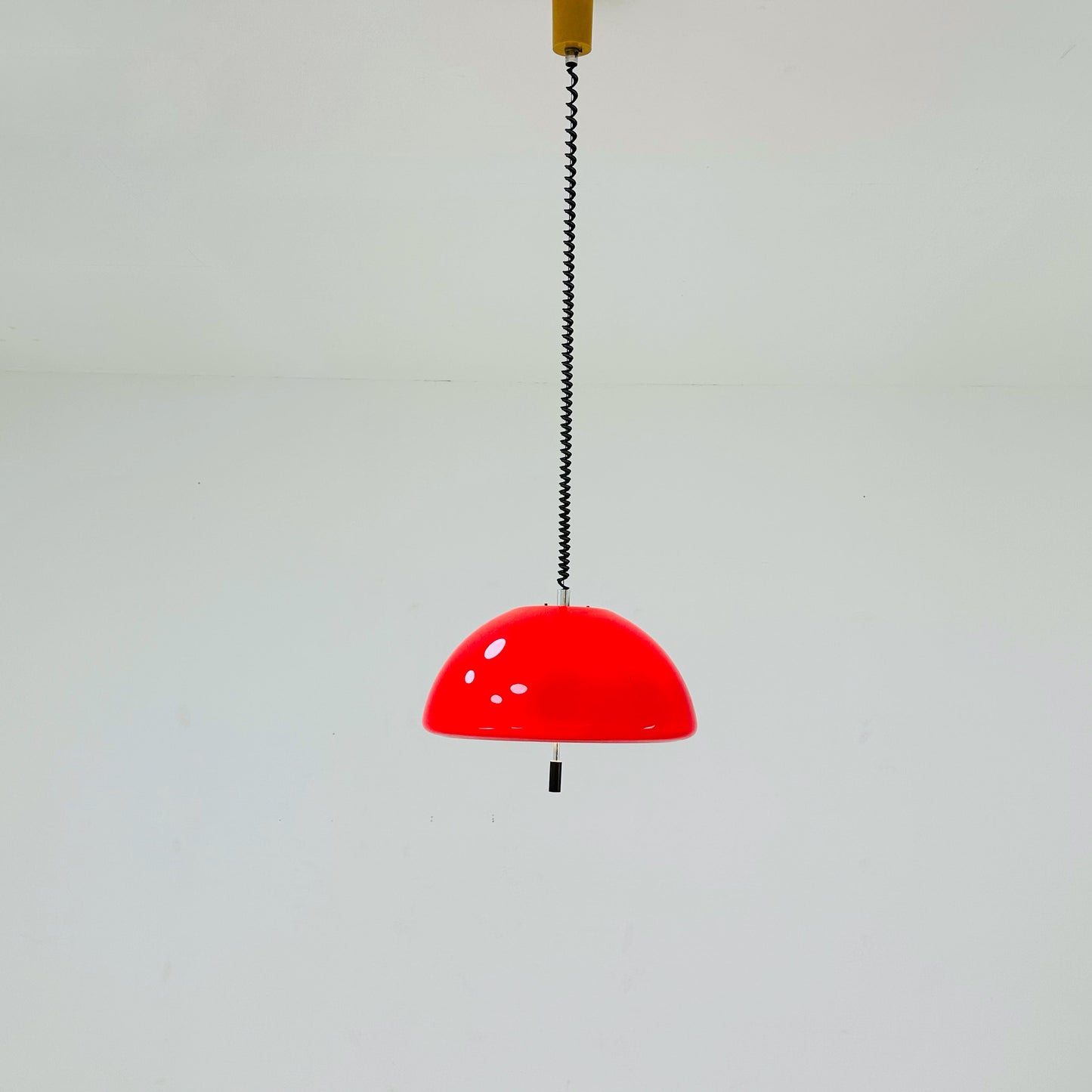 Mid century Spaceage Meblo pendant light by Harvey Guzzini Italy 1970s