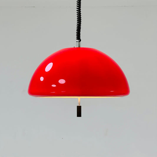 Mid century Spaceage Meblo pendant light by Harvey Guzzini Italy 1970s