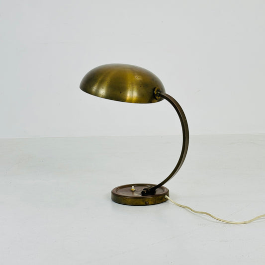 German Art Deco brass lamp by Gecos Gebrüder Cosack 1930s