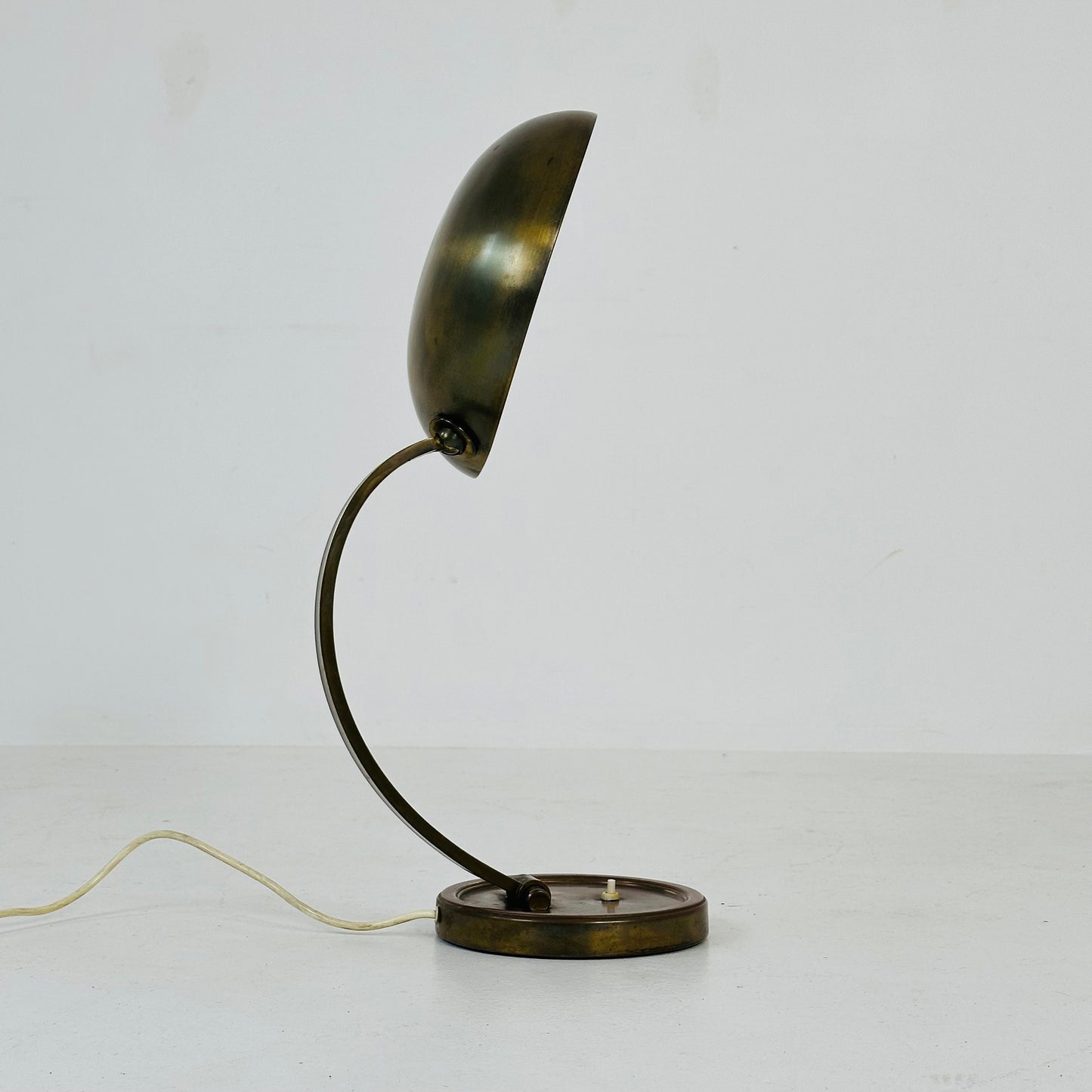 German Art Deco brass lamp by Gecos Gebrüder Cosack 1930s