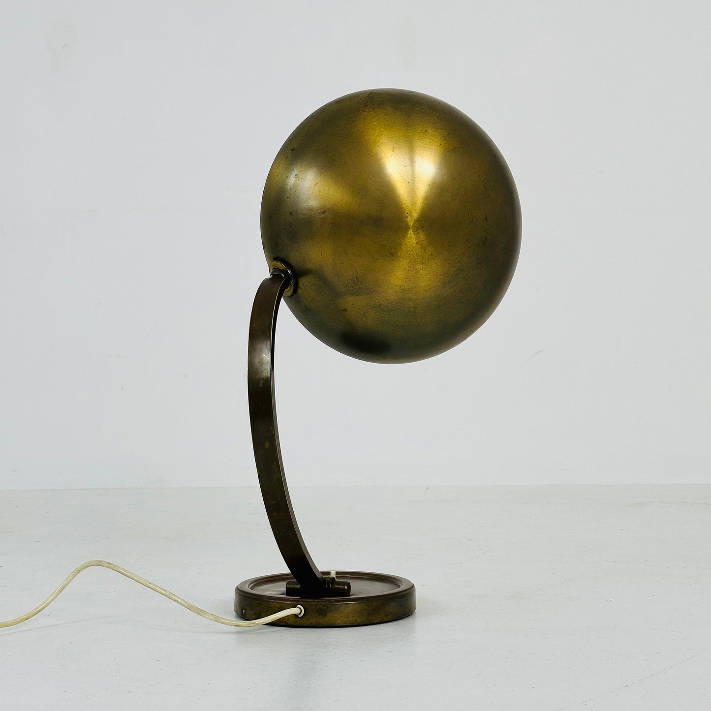 German Art Deco brass lamp by Gecos Gebrüder Cosack 1930s