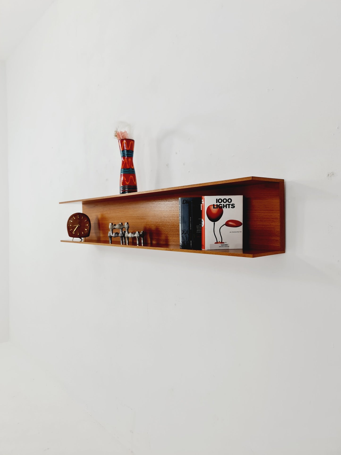 Long German Wilheilm Renz for Walter Renz hanging shelf, 1960s