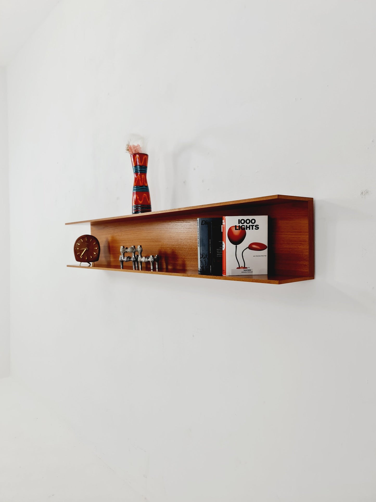 Long German Wilheilm Renz for Walter Renz hanging shelf, 1960s