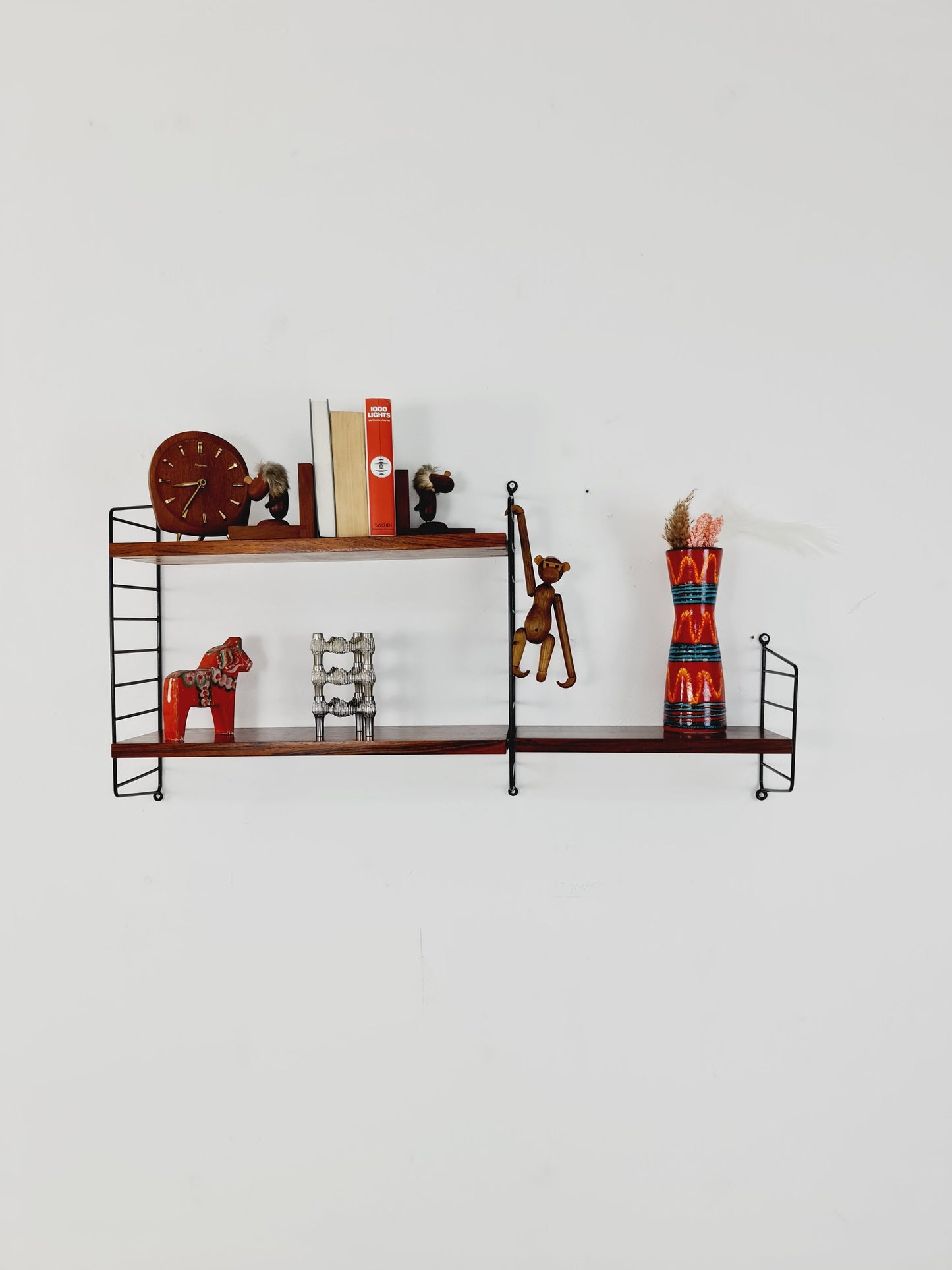 Rosewood original Shelf system vintage from string (Stockholm) shelf the ladder shelf string 1960s