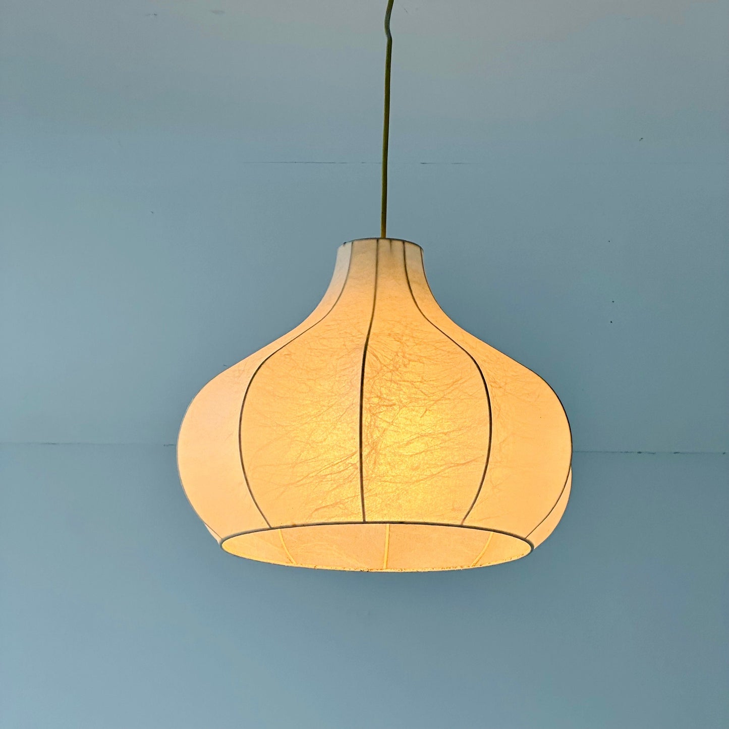 Mid-Century Modern Flower Shape Cocoon Pendant Light by Achille Castiglioni, Italy, 1960s