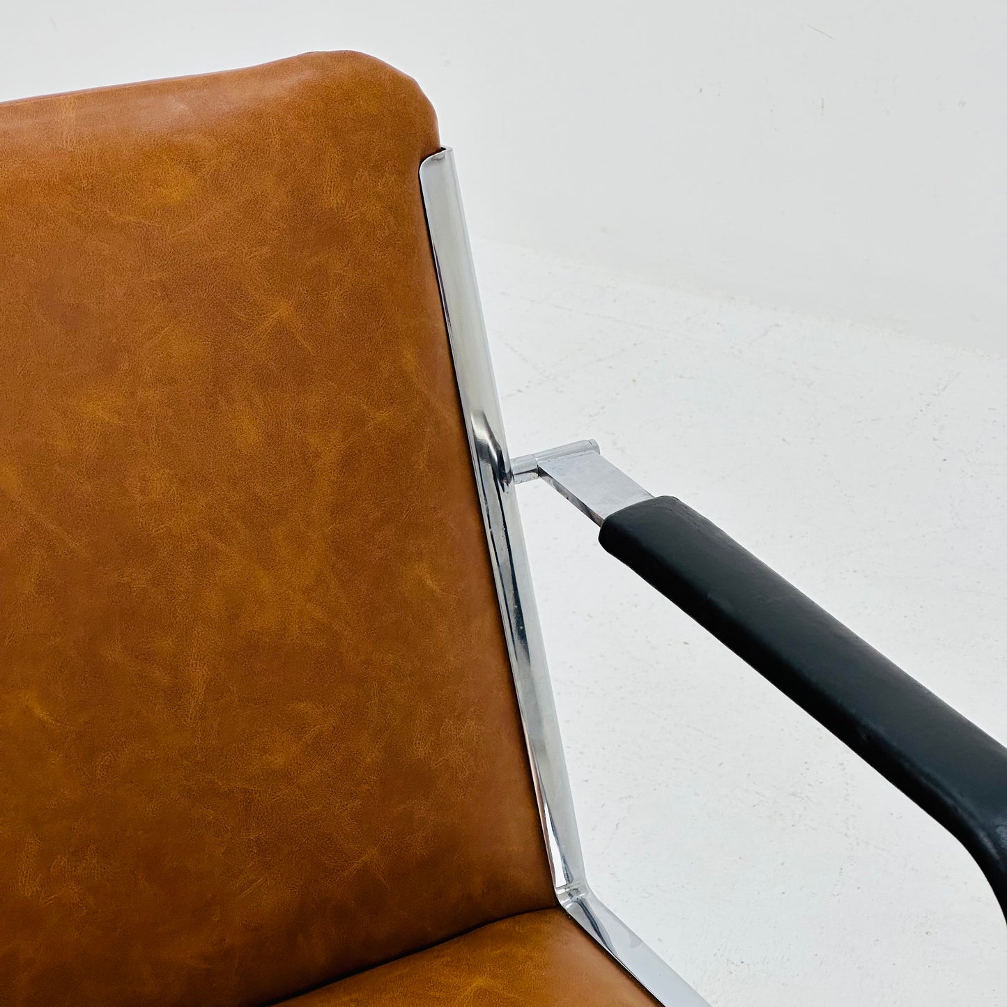 Set of 2 mid century Bauhaus armchairs by Dieter Knoll 1980s Germany