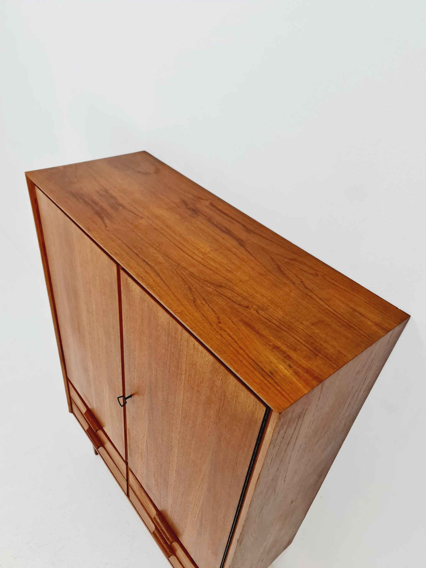 Mid Century Modern danish highboard teak Sideboard, 1960s