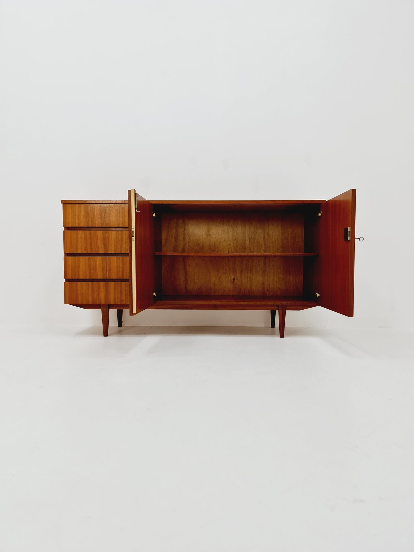 Mid Century Modern German walnut sideboard, 1960s