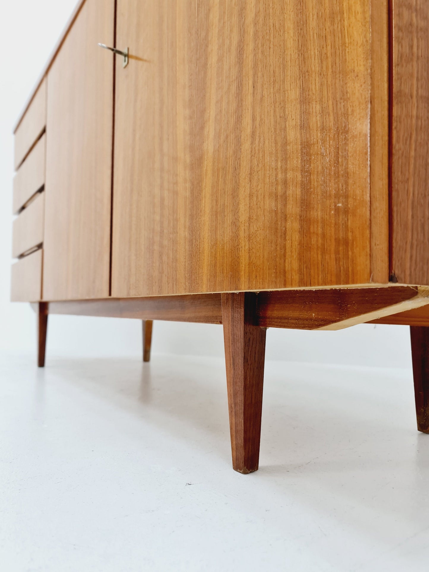 Mid Century Modern German walnut sideboard, 1960s