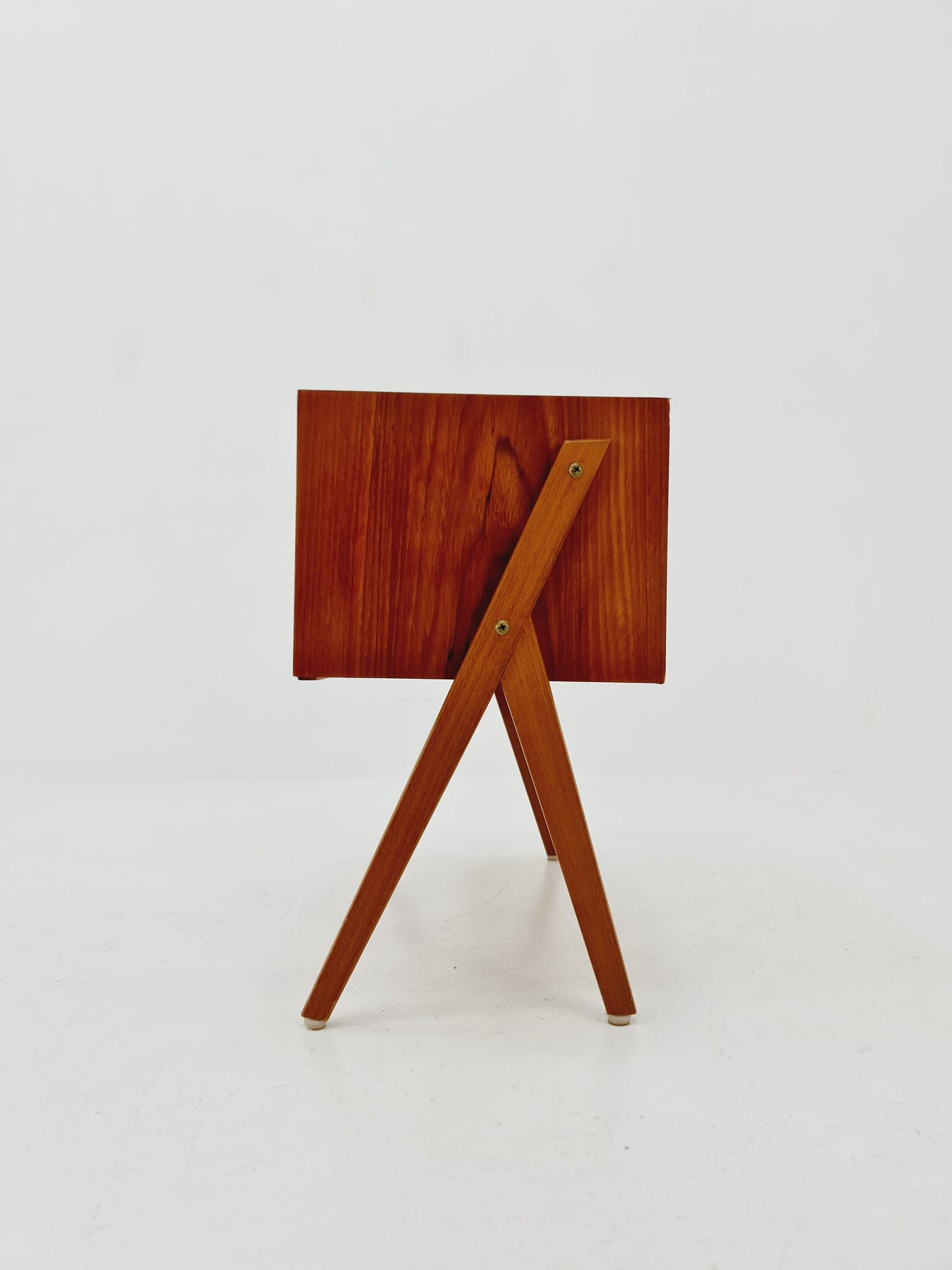 Midcentury Danish teak & Rosewood vintage Side table/ Bedside table/ Night stand with two drawers, 1960s
