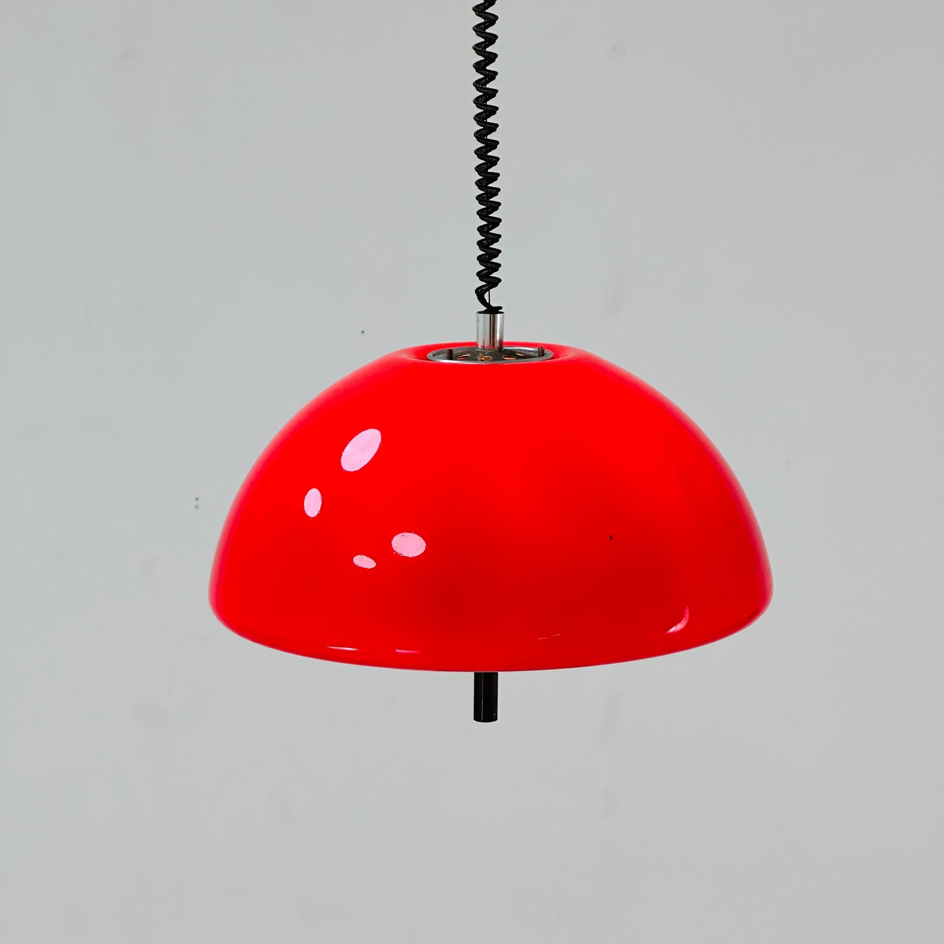 Mid century Spaceage Meblo pendant light by Harvey Guzzini Italy 1970s