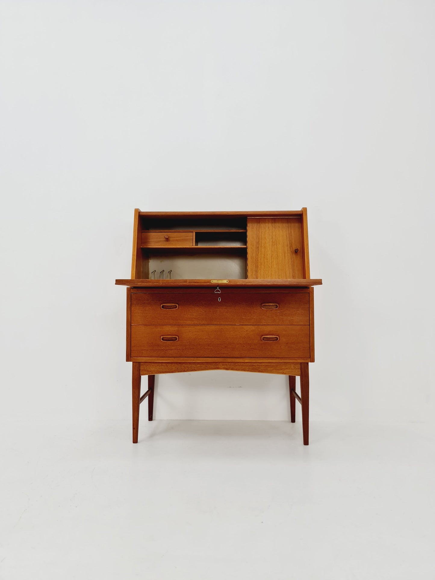 Midcentury Danish vintage teak secretary, vanity /Make up table By Arne Wahl Iversen, 1960s