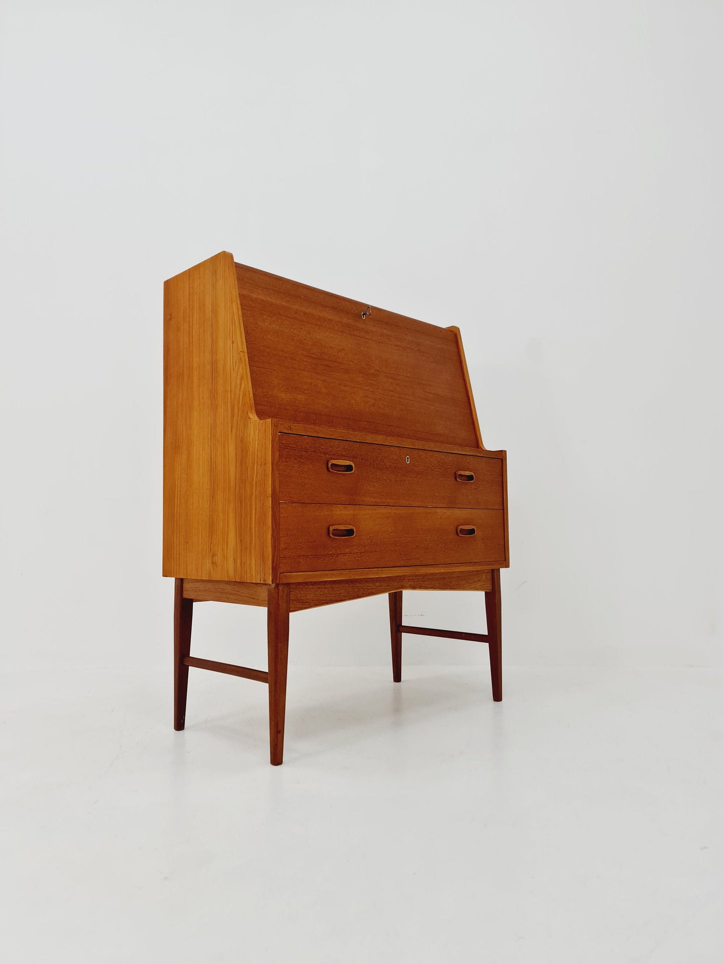 Midcentury Danish vintage teak secretary, vanity /Make up table By Arne Wahl Iversen, 1960s