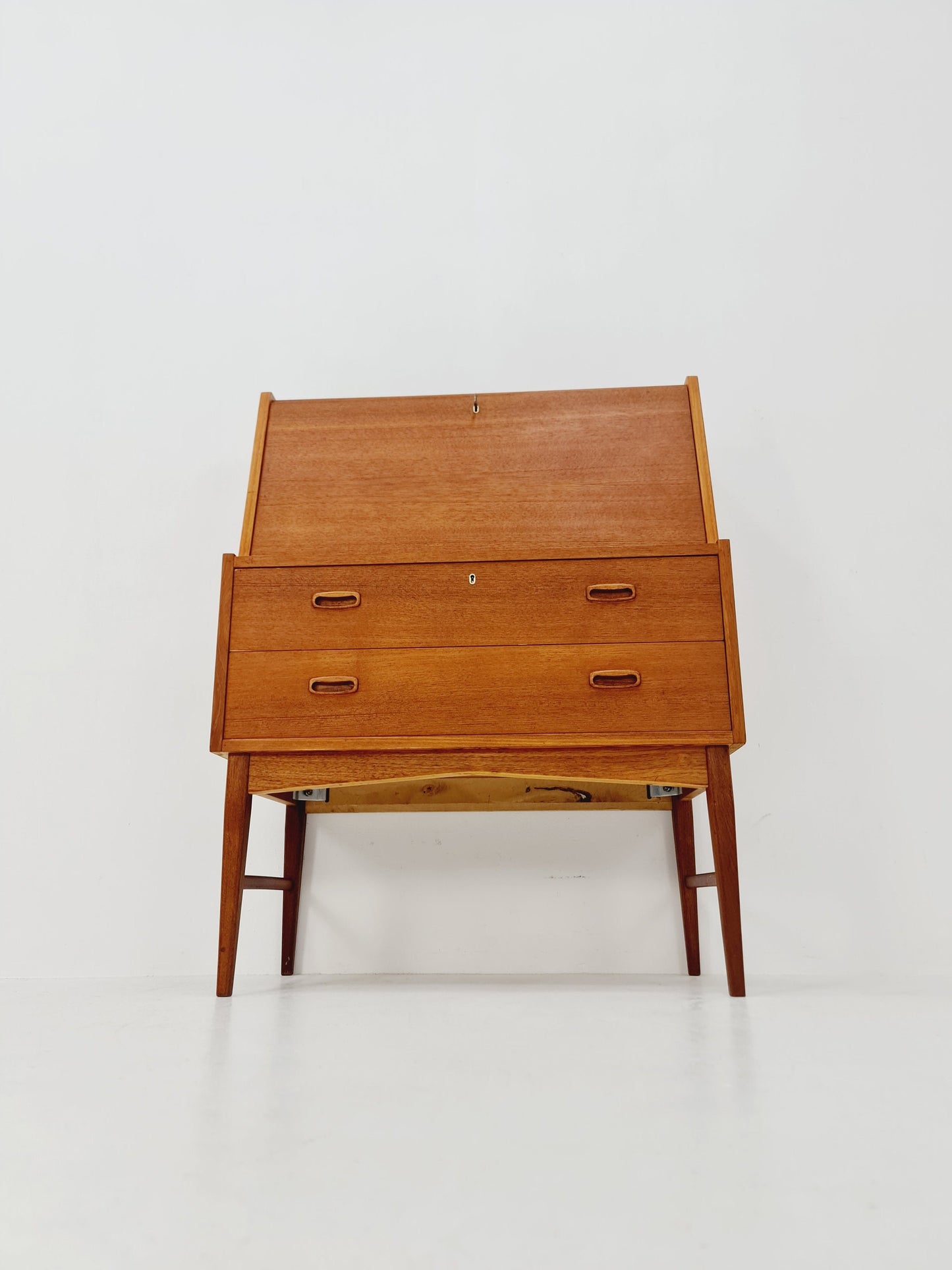 Midcentury Danish vintage teak secretary, vanity /Make up table By Arne Wahl Iversen, 1960s