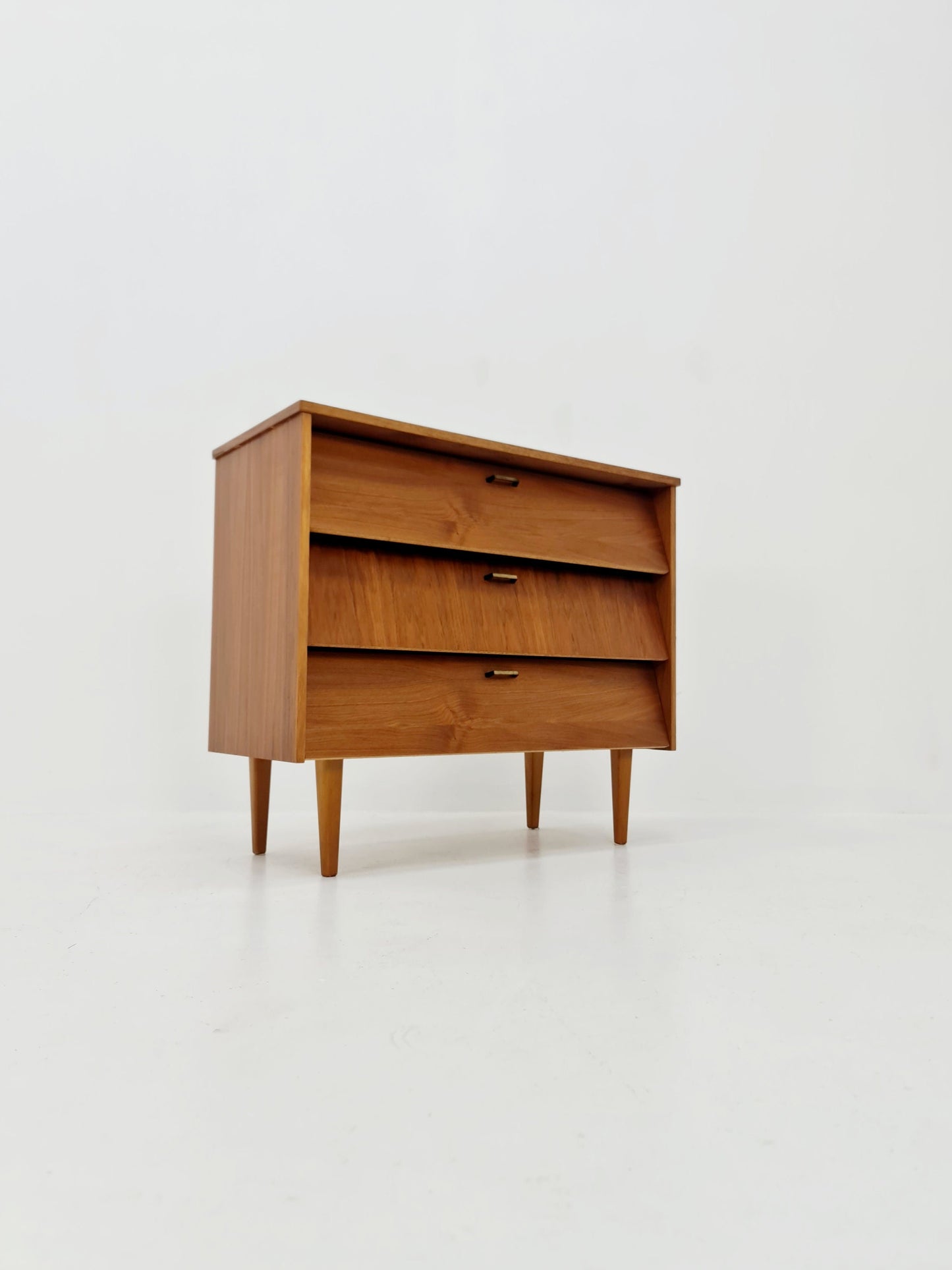 Mid century German hallway cabinet, shoes drawer / 3 drawers cabinet, 1960s