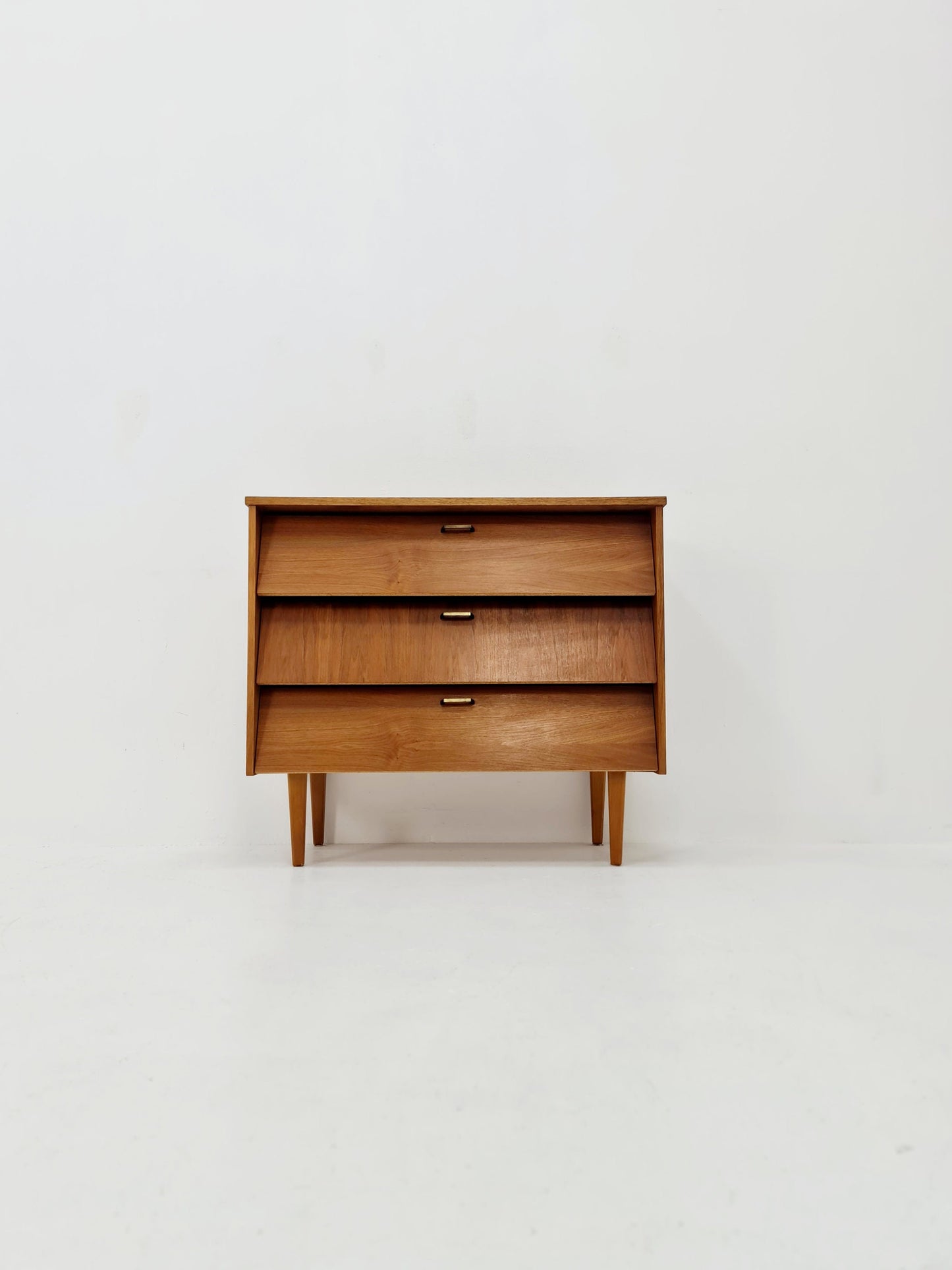 Mid century German hallway cabinet, shoes drawer / 3 drawers cabinet, 1960s