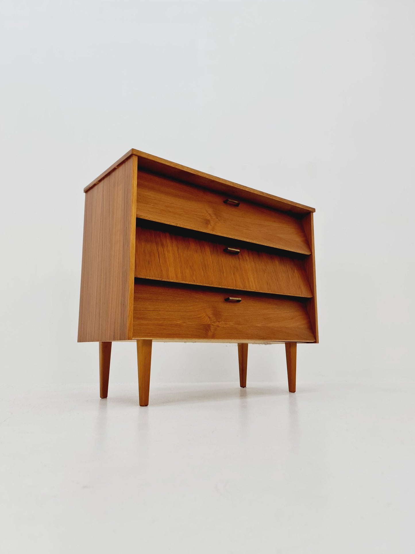 Mid century German hallway cabinet, shoes drawer / 3 drawers cabinet, 1960s