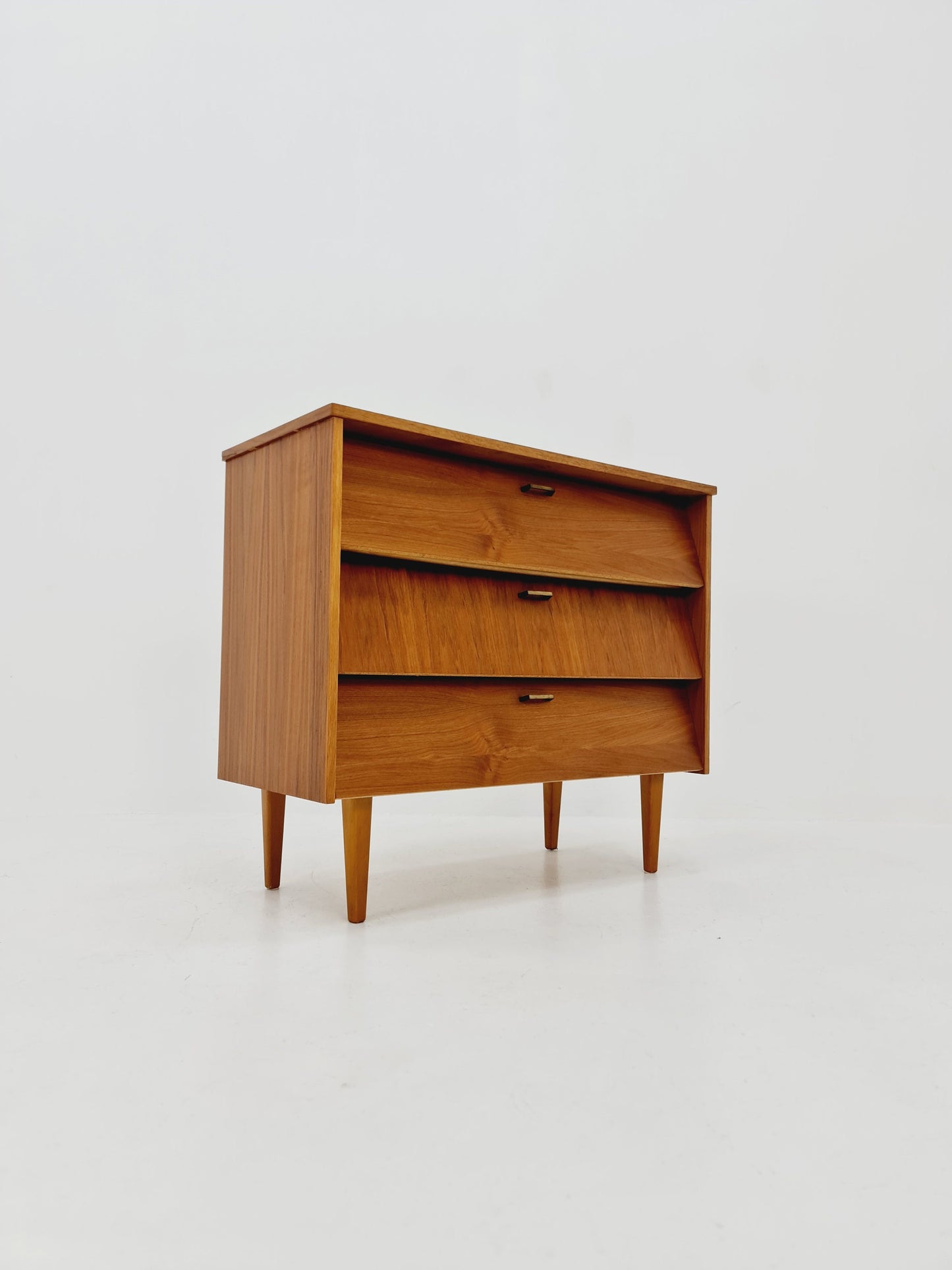 Mid century German hallway cabinet, shoes drawer / 3 drawers cabinet, 1960s