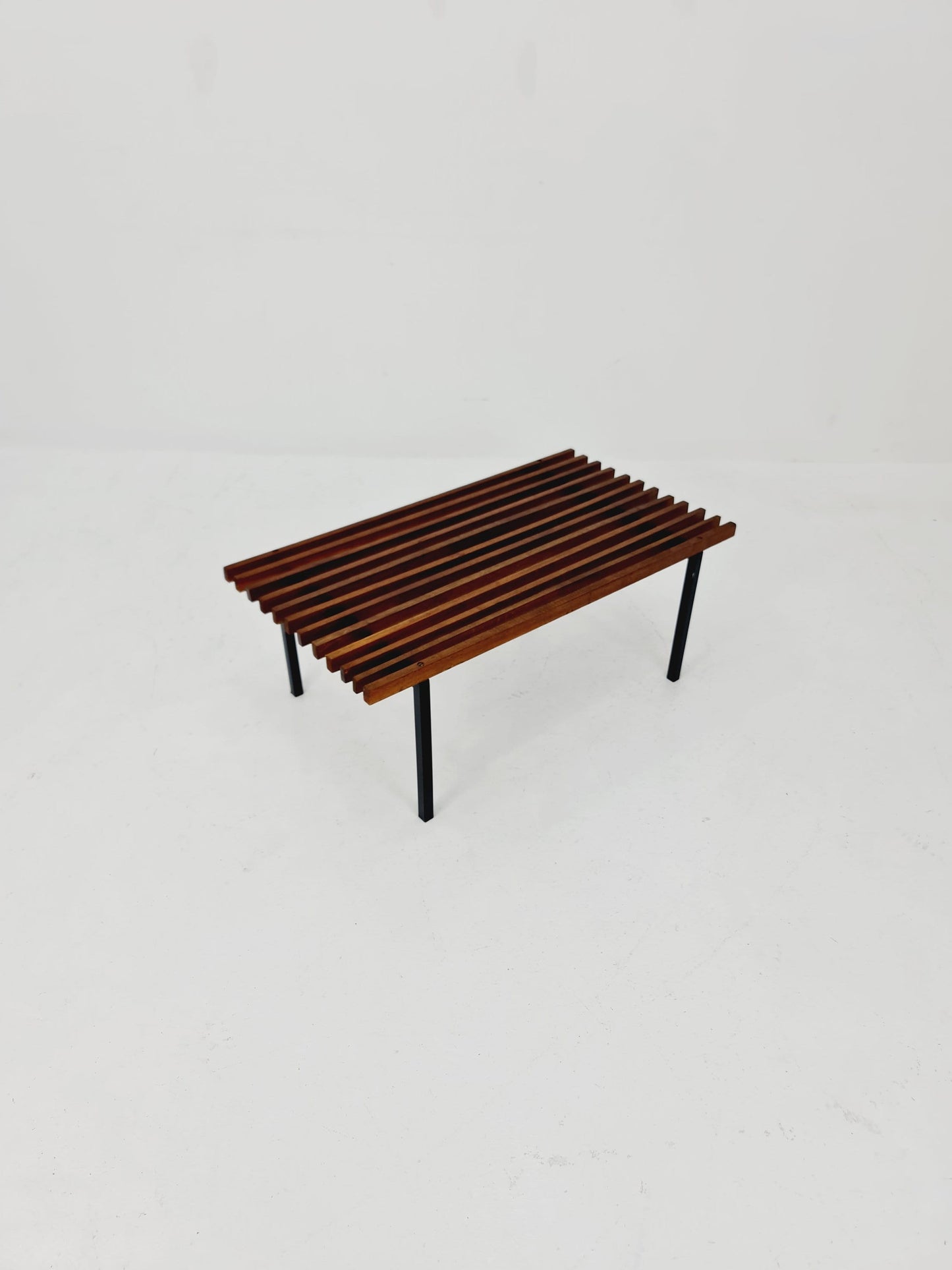 Mid century bench by Wiener Werkstätten "Sapelli Mahogany", Austria, 1960s