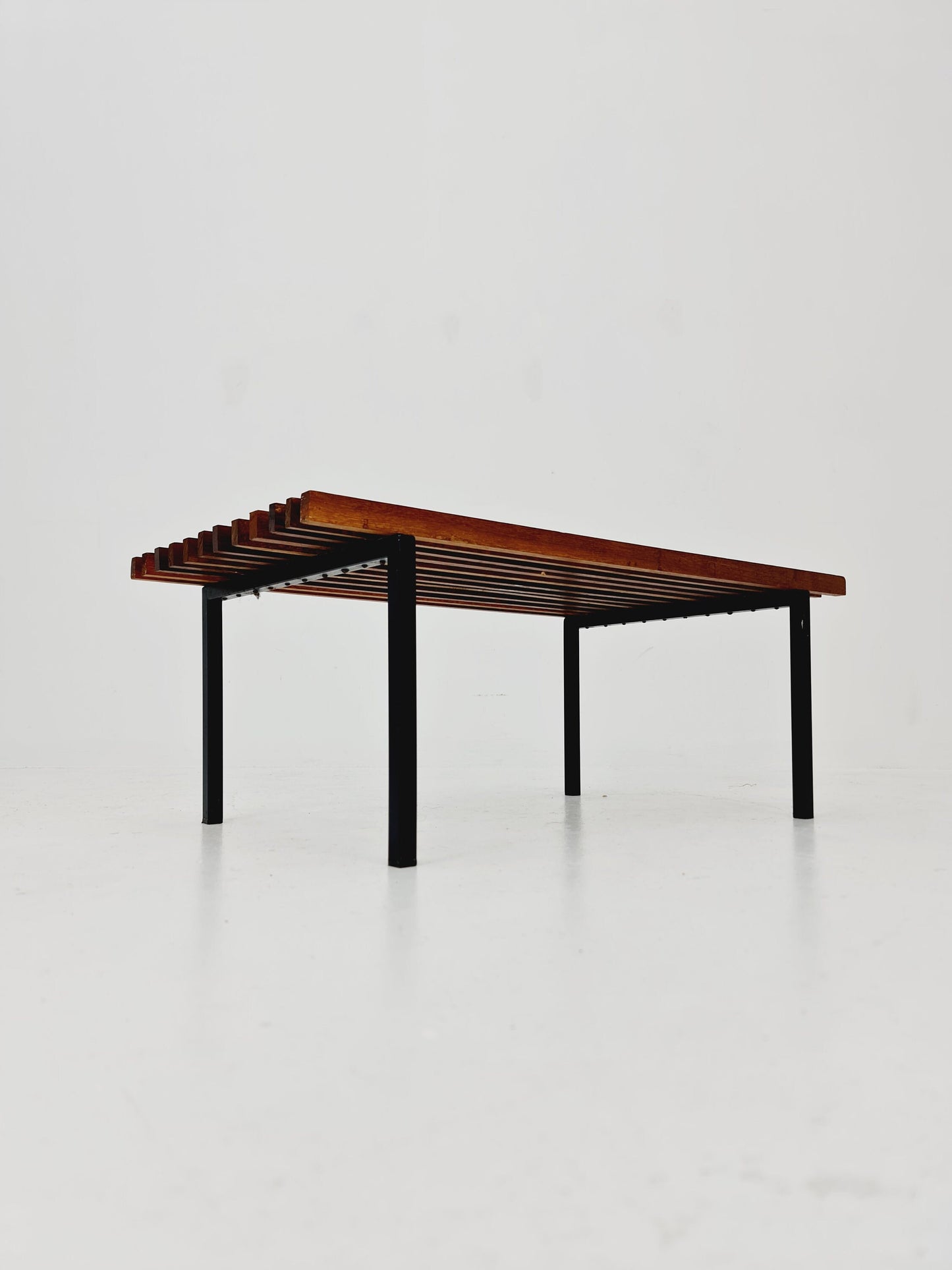 Mid century bench by Wiener Werkstätten "Sapelli Mahogany", Austria, 1960s