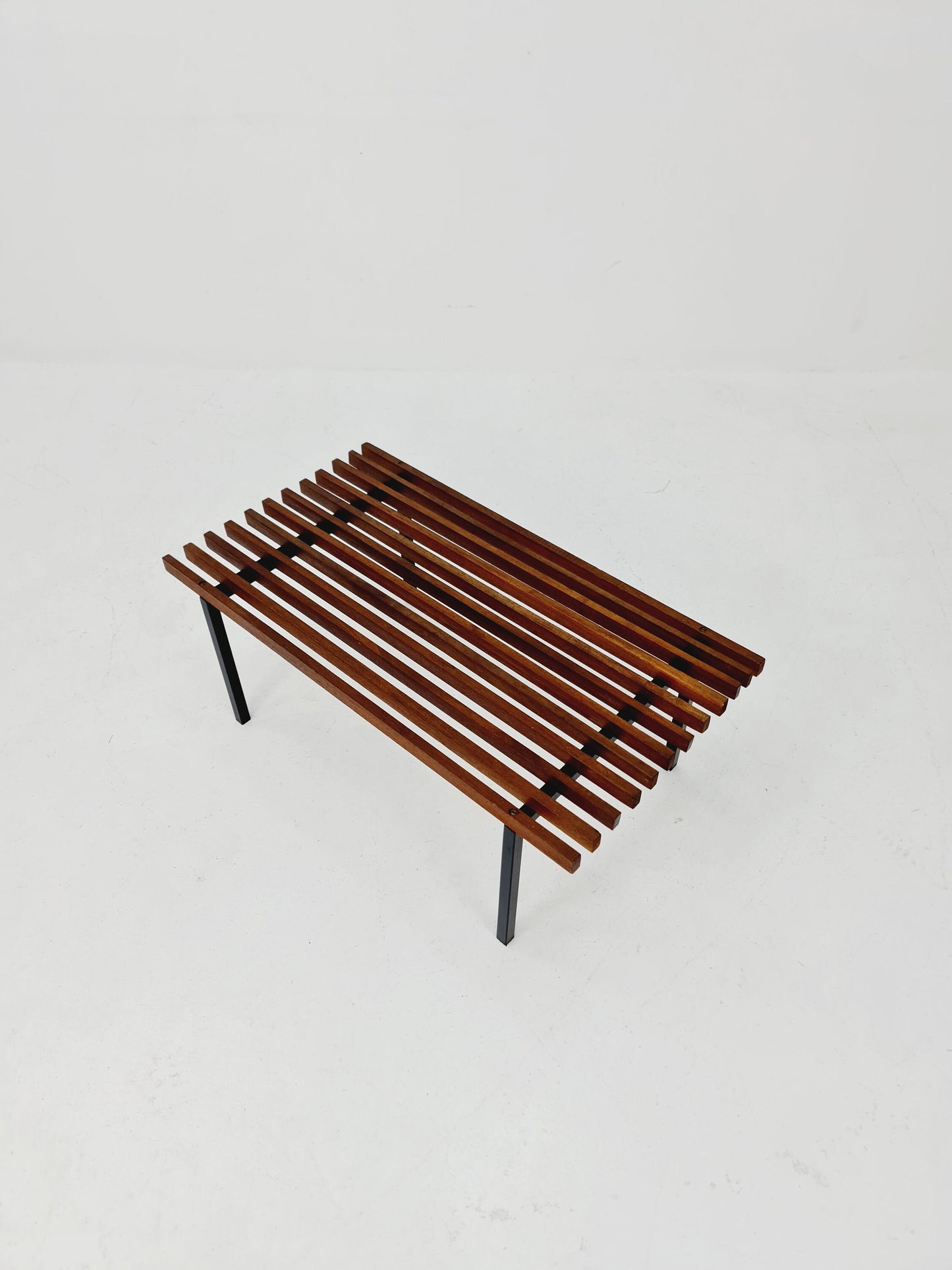 Mid century bench by Wiener Werkstätten "Sapelli Mahogany", Austria, 1960s