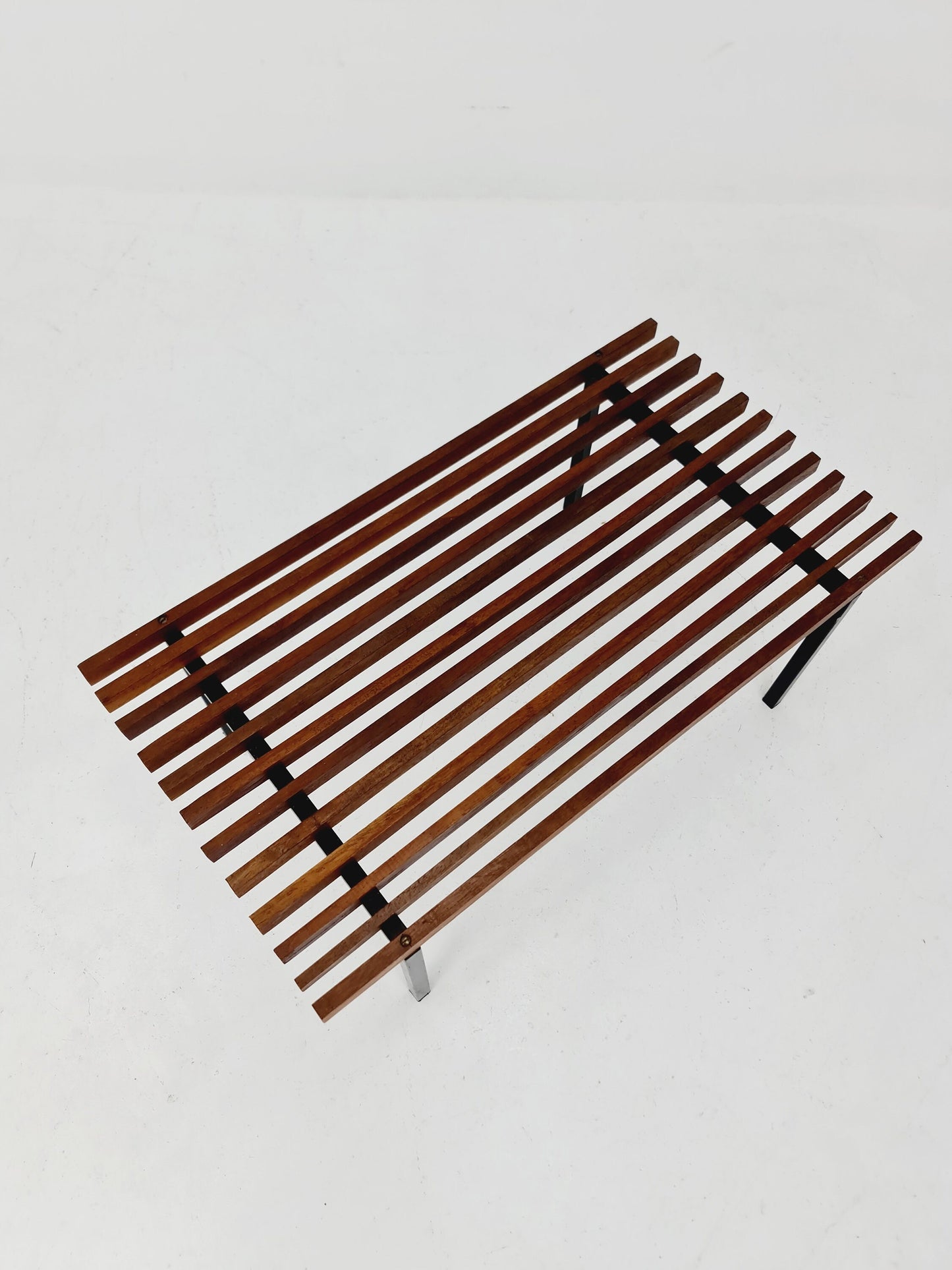 Mid century bench by Wiener Werkstätten "Sapelli Mahogany", Austria, 1960s