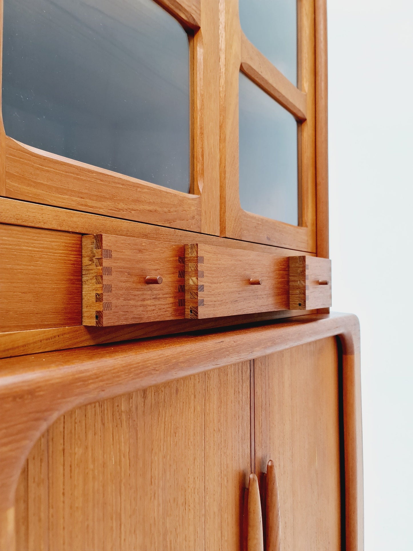 Mid Century Modern danish corner cabinet teak By Dyrlund , 1960s