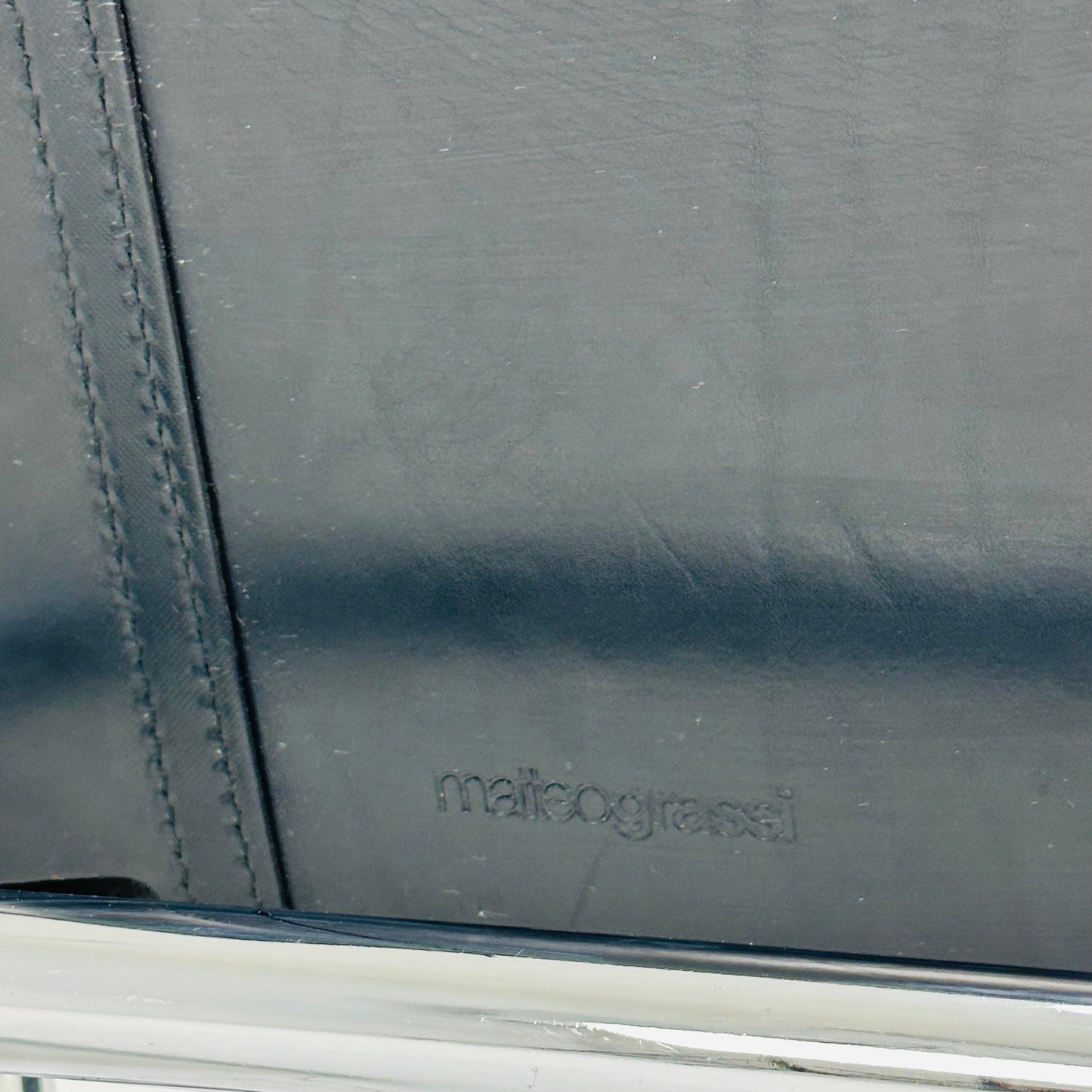 1 of 8 original Model MG5 Centro Studi desk black leather chair by Mart Stam & Marcel Breuer for Matteo Grassi, 1970s