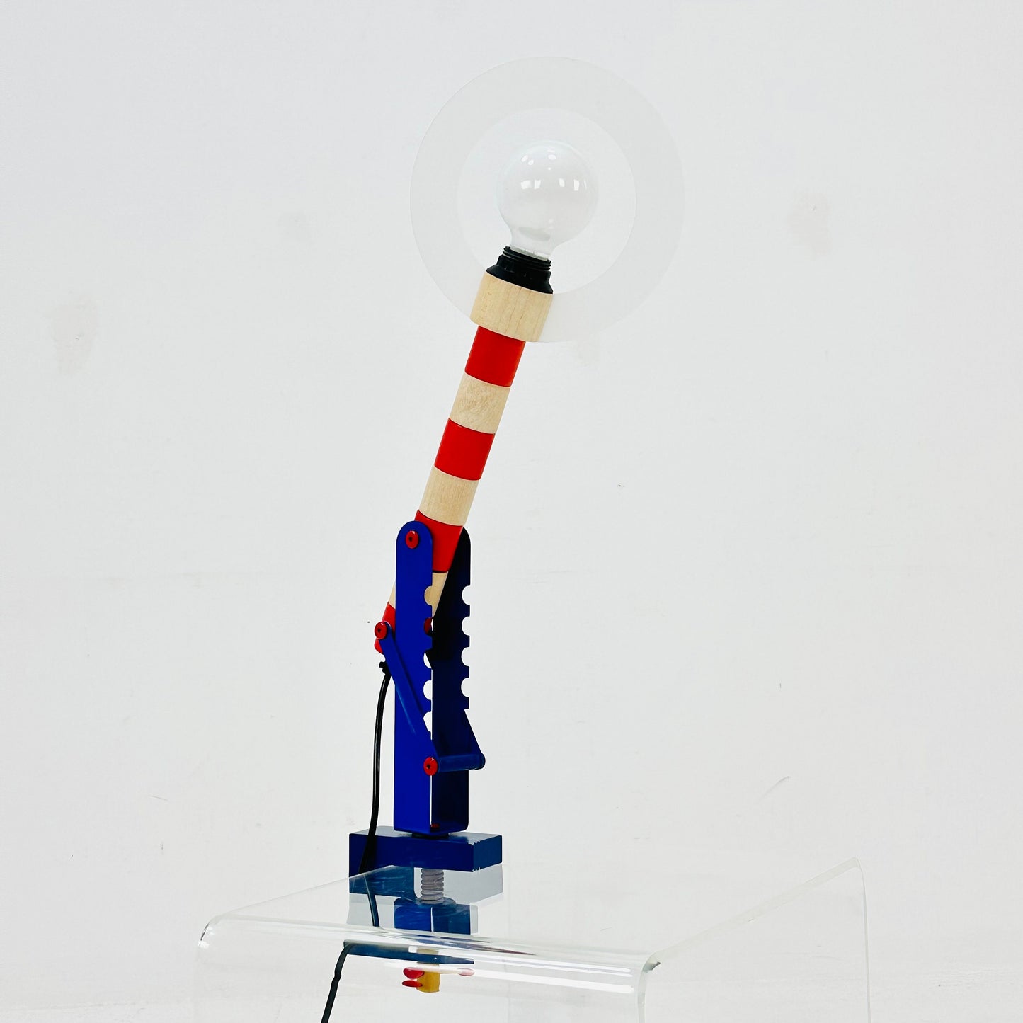 Postmodern colorful HABA table lamp, Germany 1979s by Habermaaß GmbH