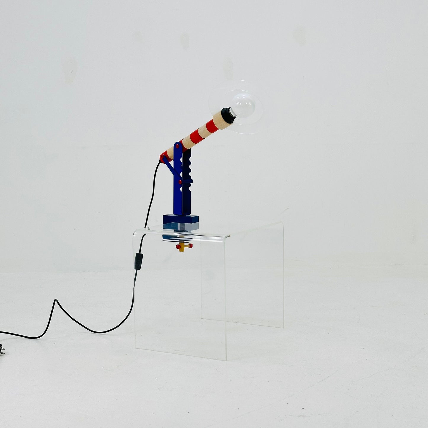 Postmodern colorful HABA table lamp, Germany 1979s by Habermaaß GmbH