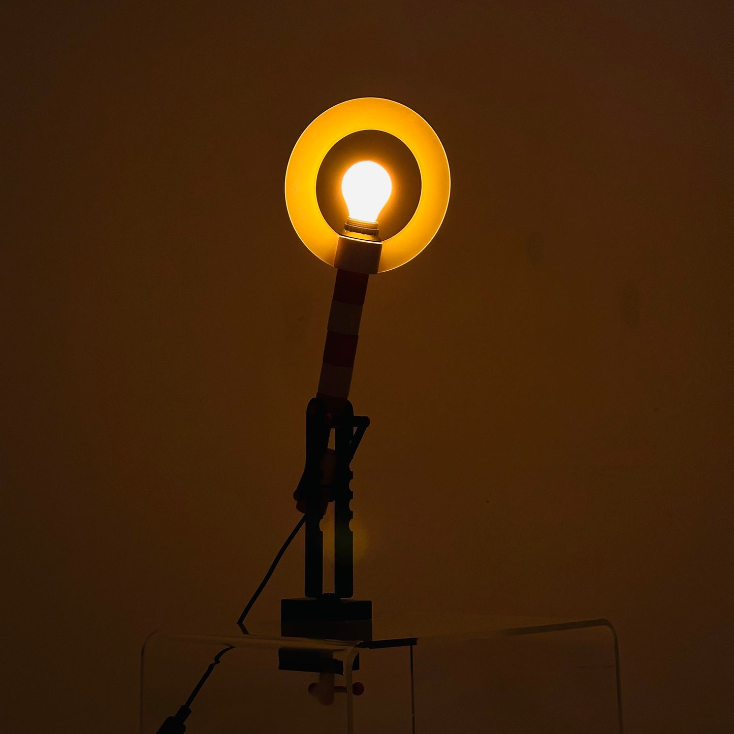 Postmodern colorful HABA table lamp, Germany 1979s by Habermaaß GmbH