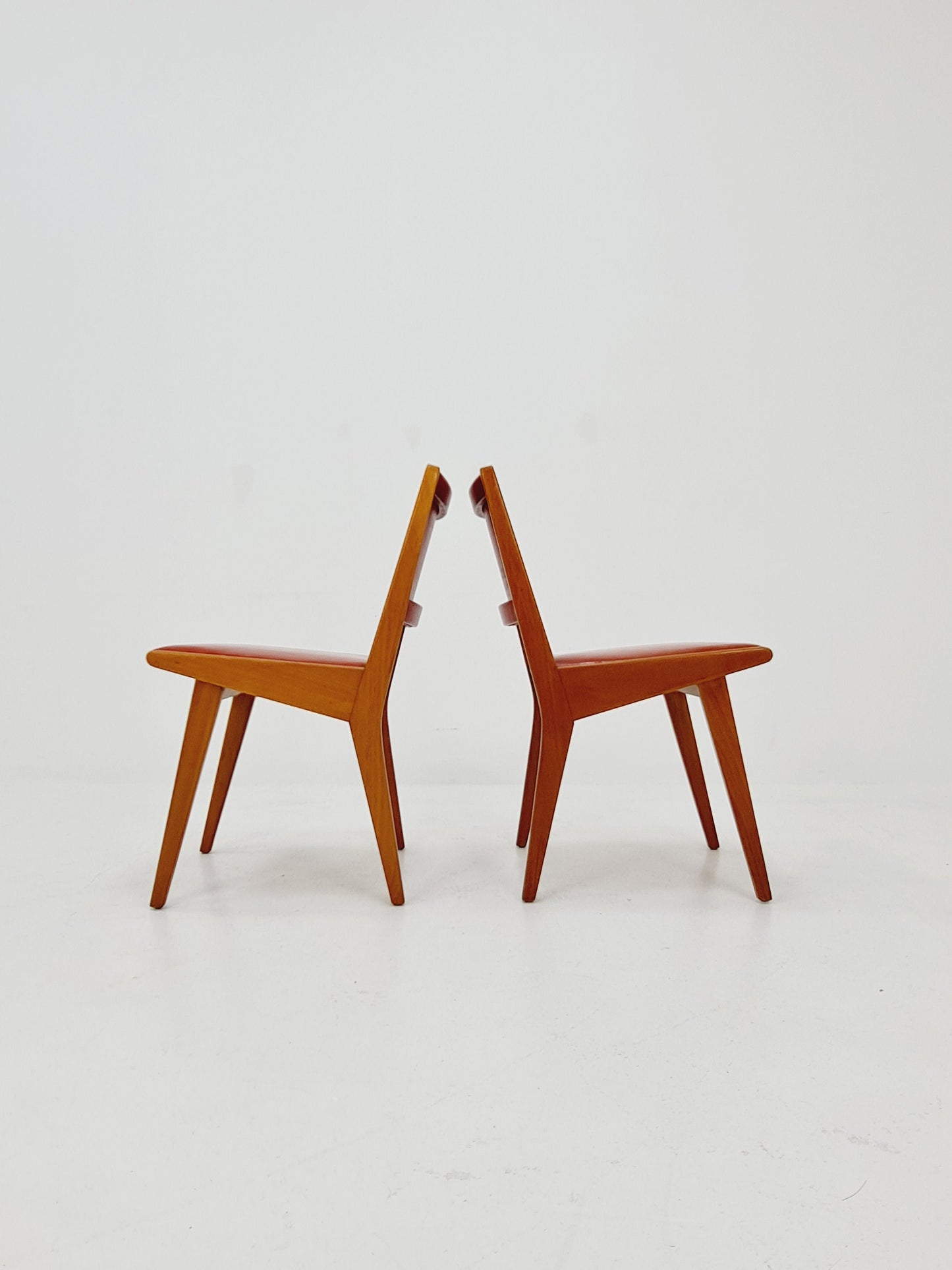 Vintage German dining charis by Jens Risom For Knoll Model Vostra 666 , 1960s, set of 2