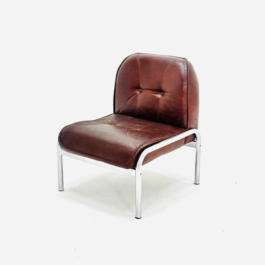 Mid century original vintage Girsberger Eurochair design lounge chair , Switzerland 1980s.
