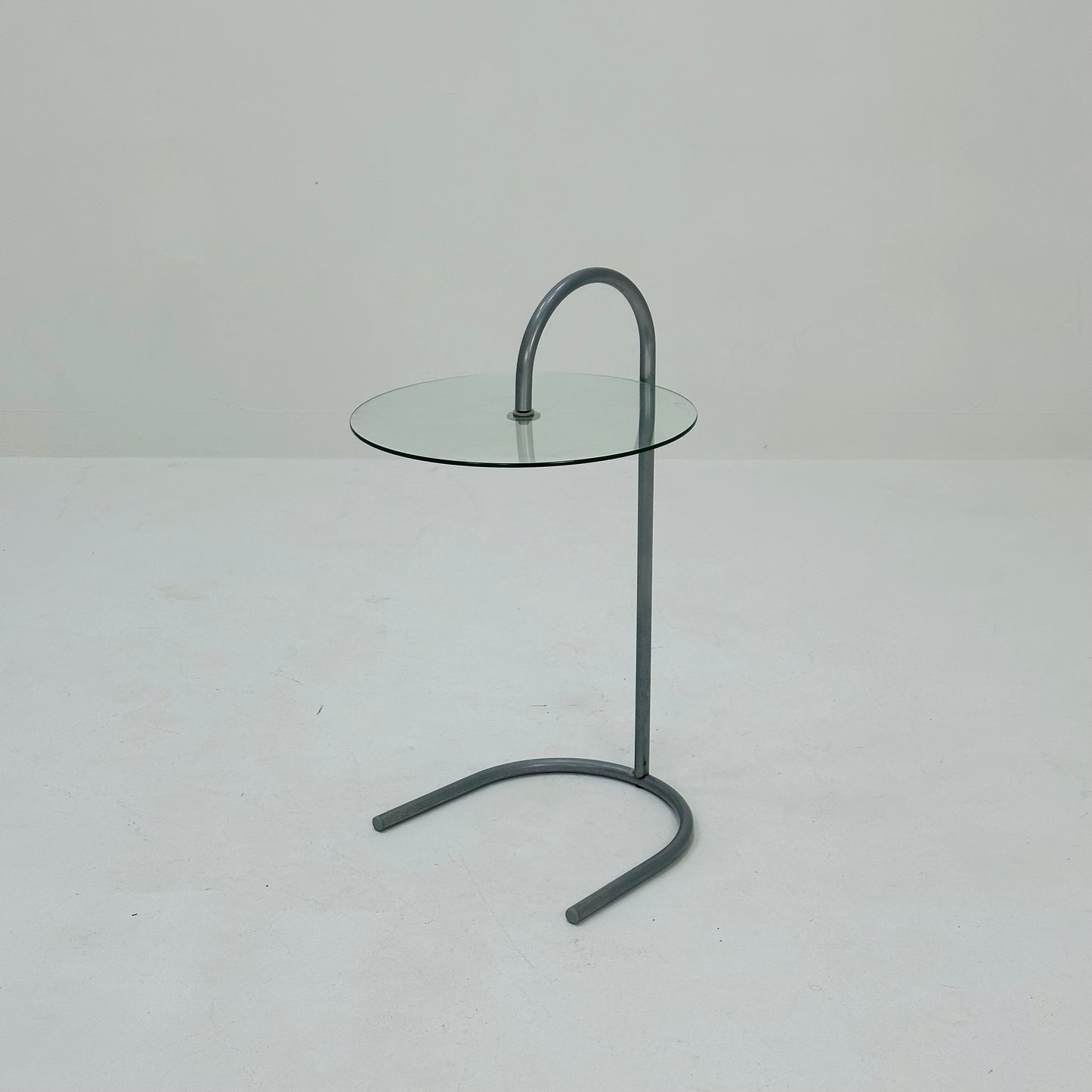 Bauhaus Vintage Ikea Ry Coffee Side Table Glass Aluminum 1980s
