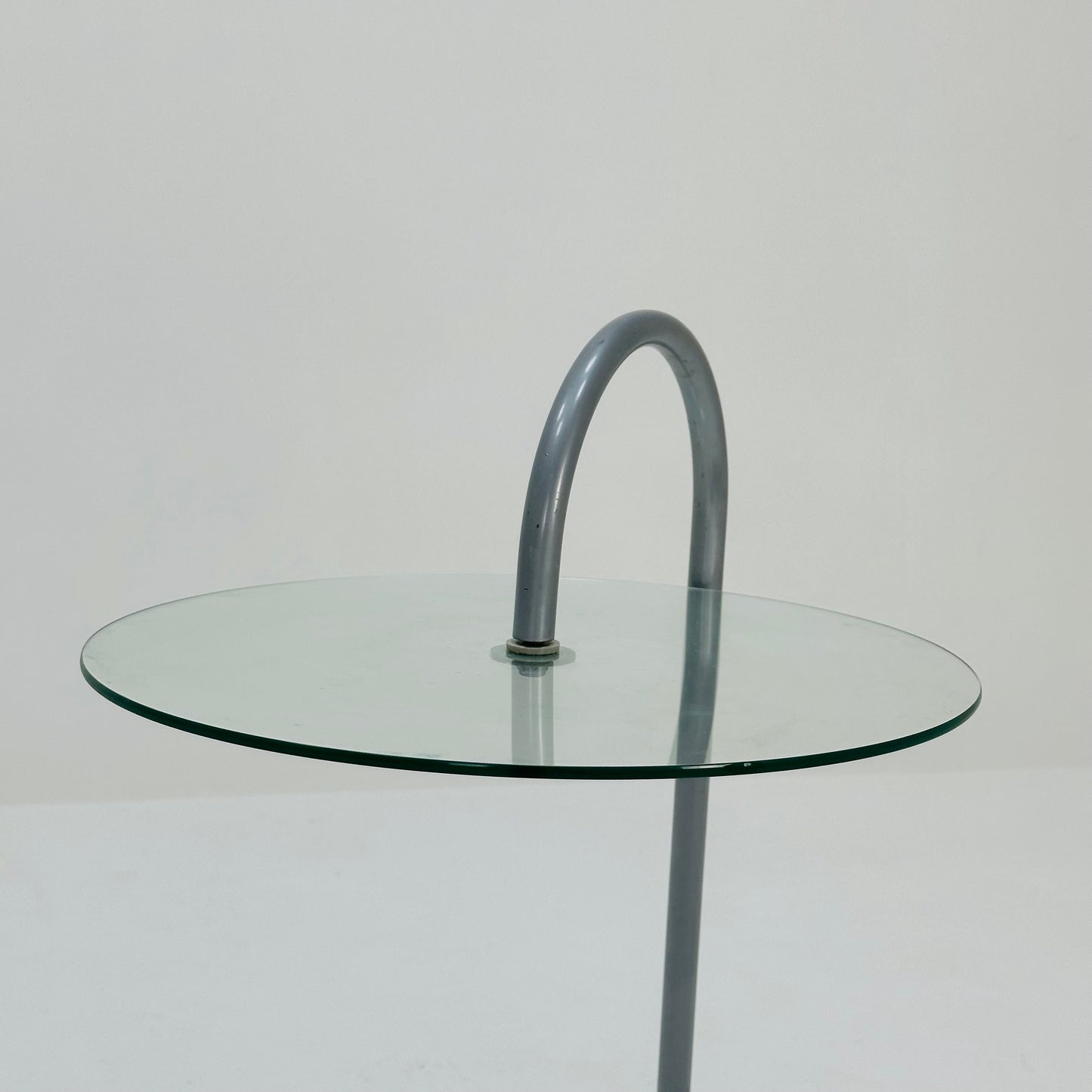 Bauhaus Vintage Ikea Ry Coffee Side Table Glass Aluminum 1980s