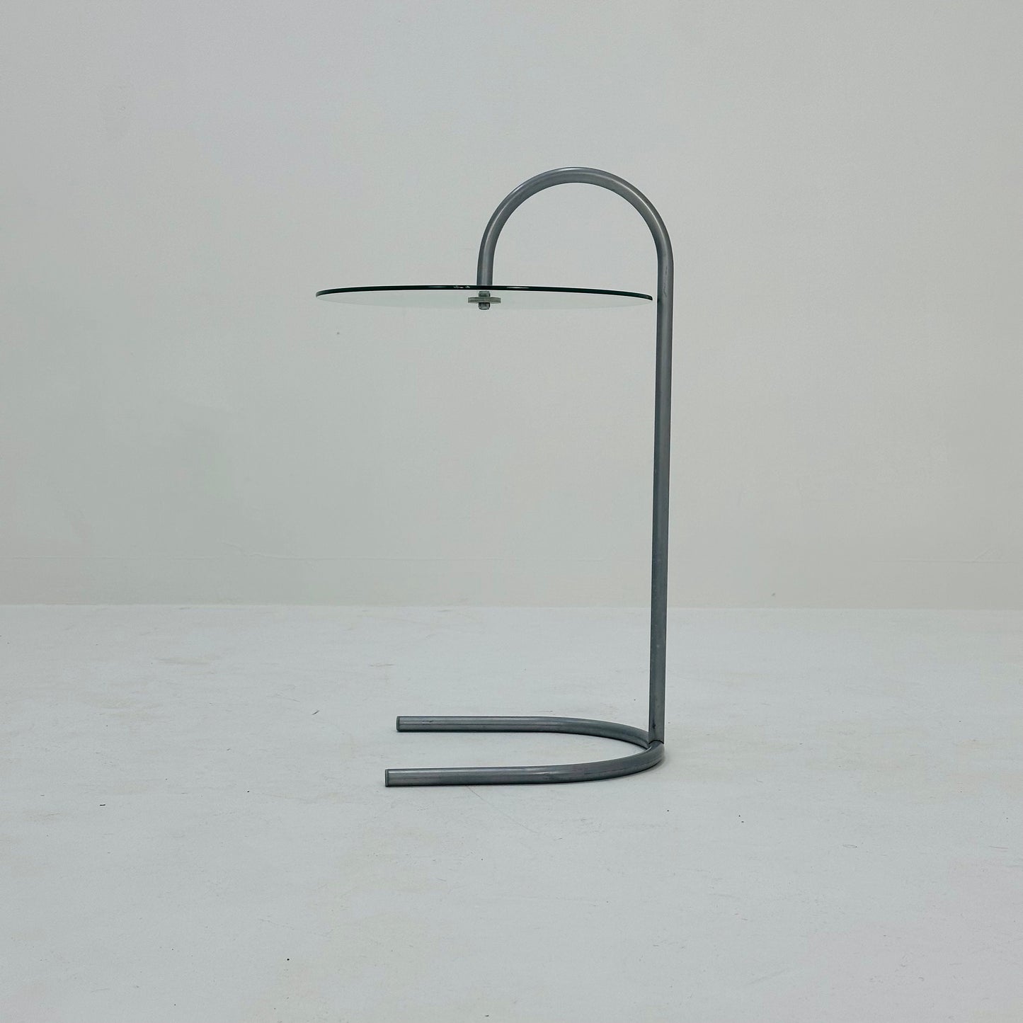 Bauhaus Vintage Ikea Ry Coffee Side Table Glass Aluminum 1980s
